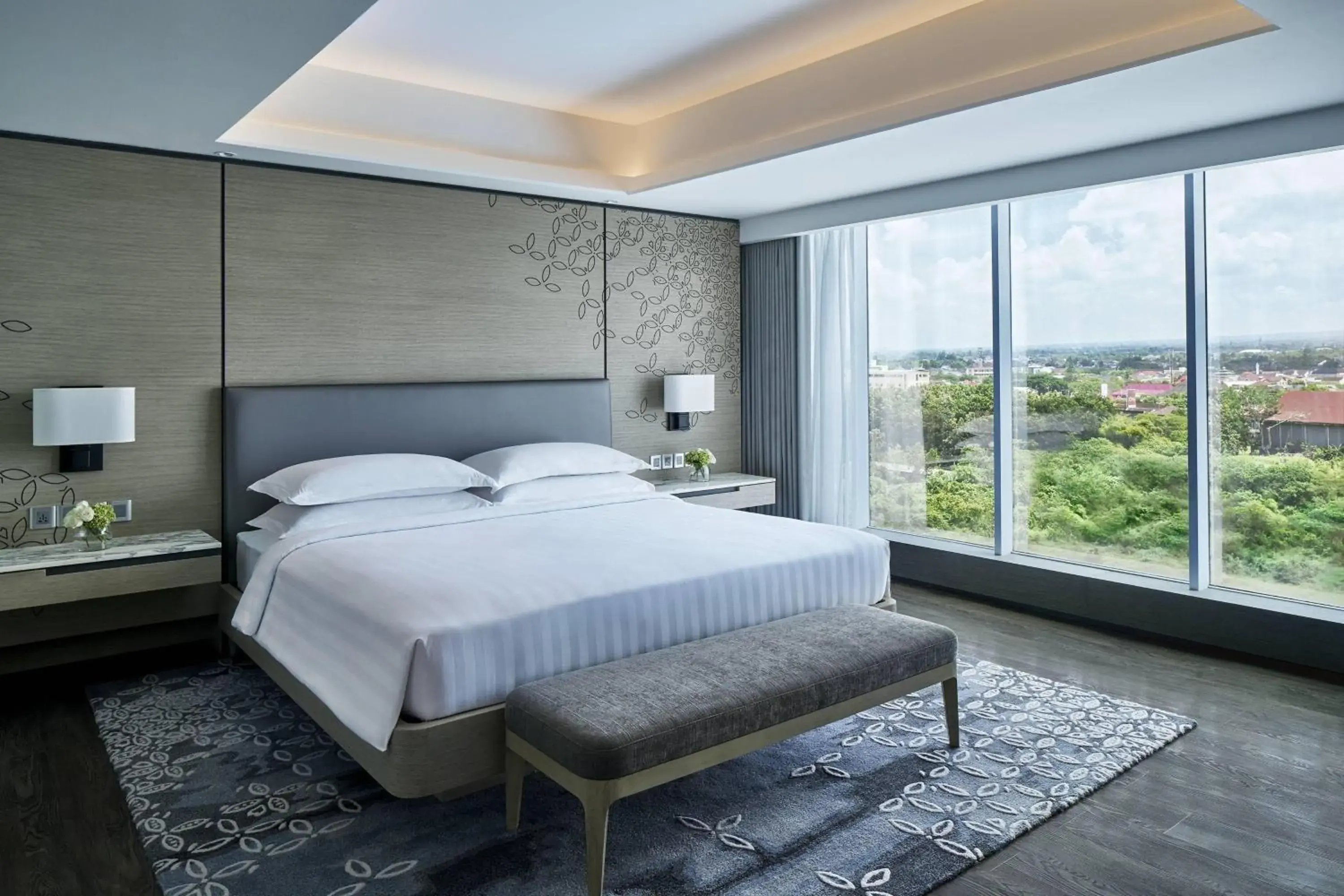 Photo of the whole room, Bed in Yogyakarta Marriott Hotel