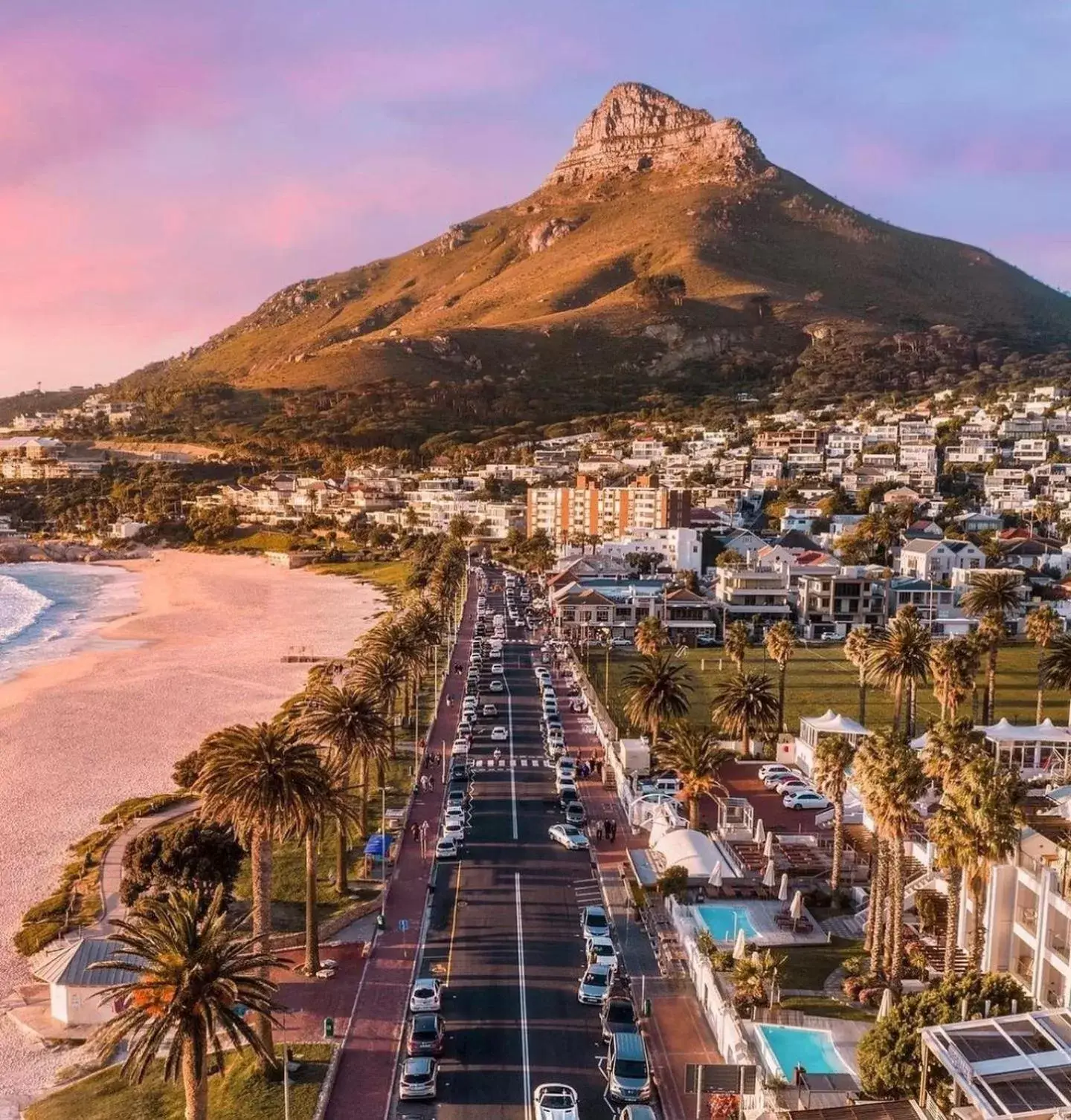 Beach, Bird's-eye View in South Beach Camps Bay Boutique Hotel