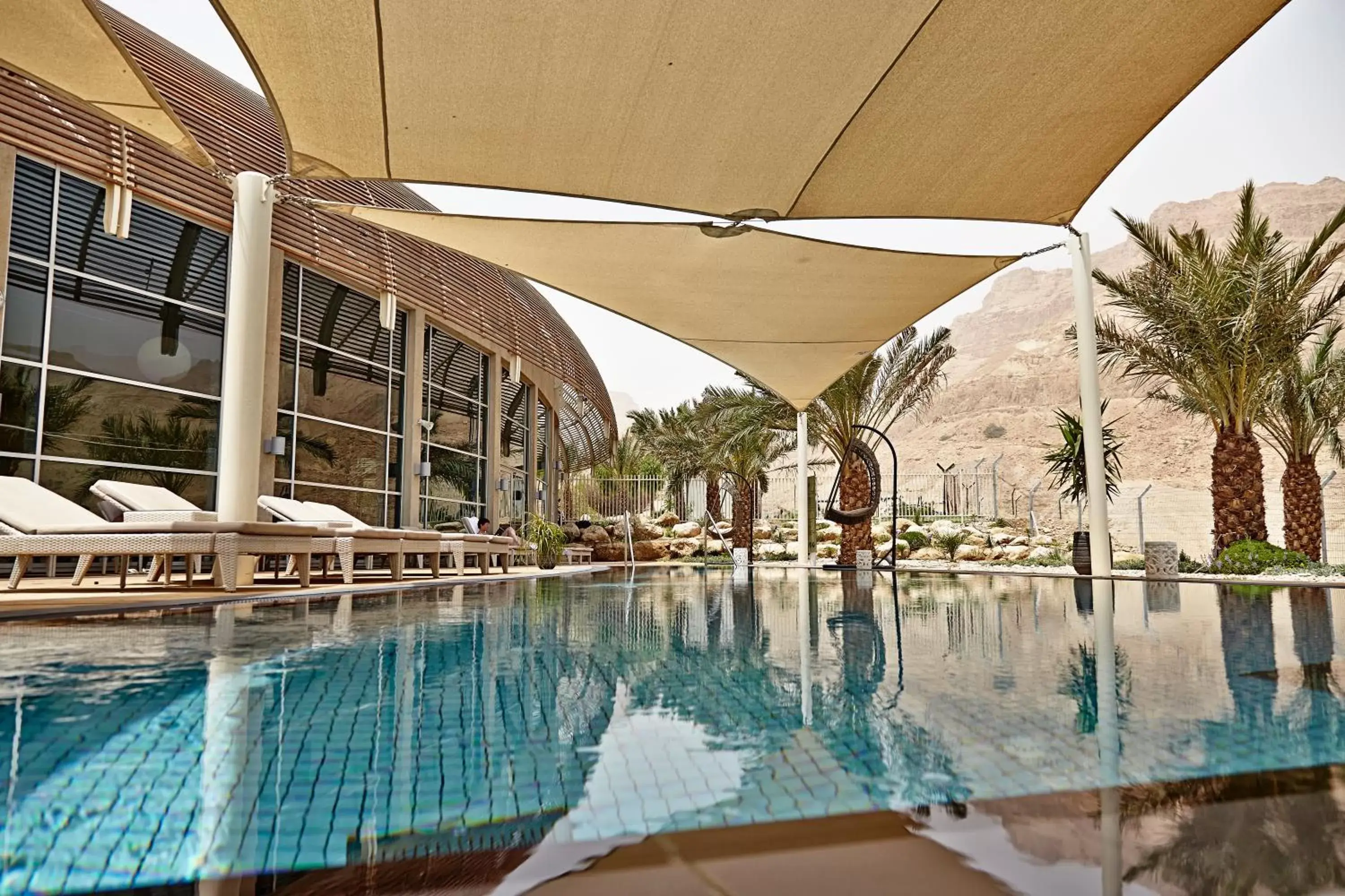 Mountain view, Swimming Pool in Ein Gedi Kibbutz Hotel