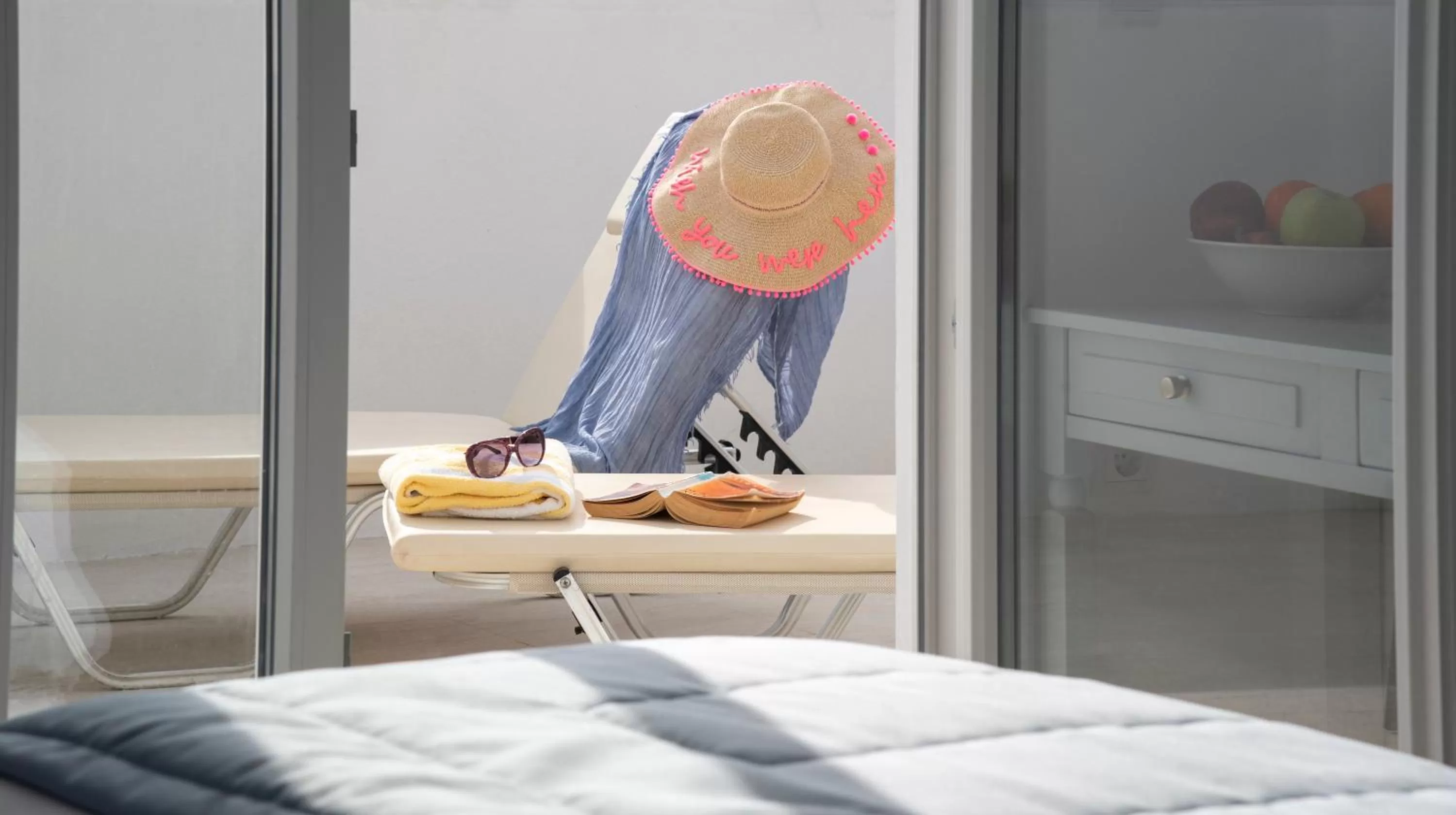 Bed in Naiades Marina Hotel