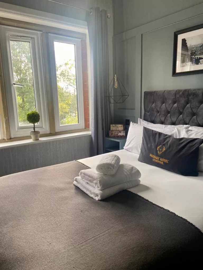 Bed in Phoenix Hotel Liverpool
