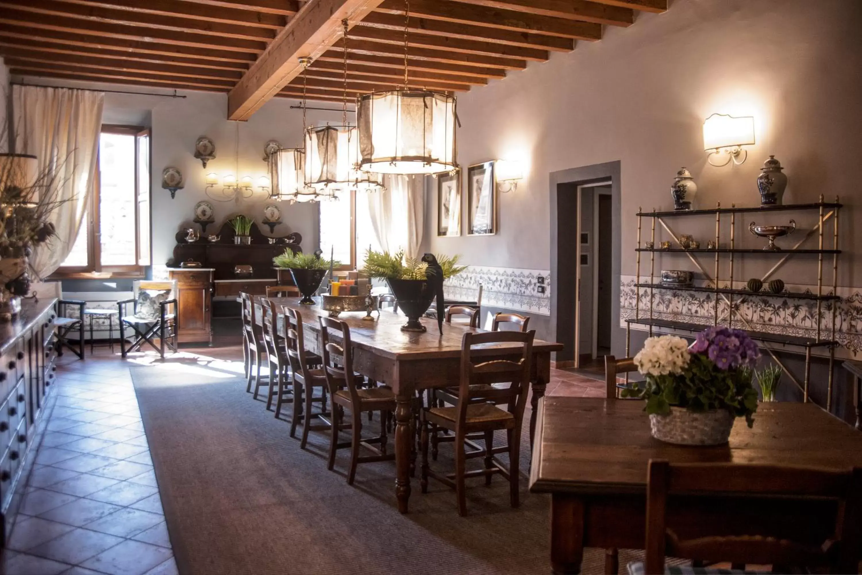 Communal lounge/ TV room, Restaurant/Places to Eat in Antica Dimora De' Benci