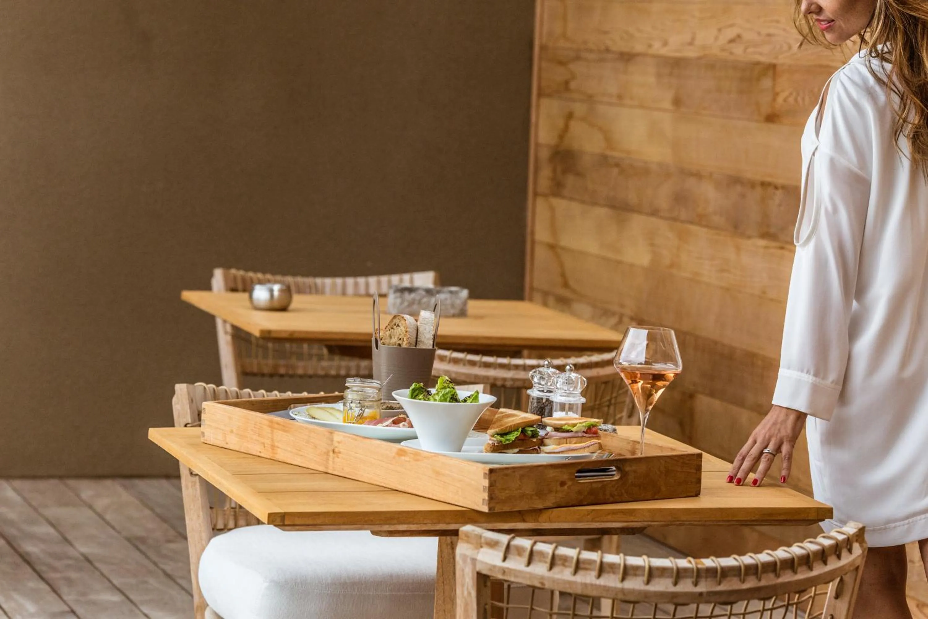 Restaurant/places to eat in Hôtel Version Maquis Santa Manza