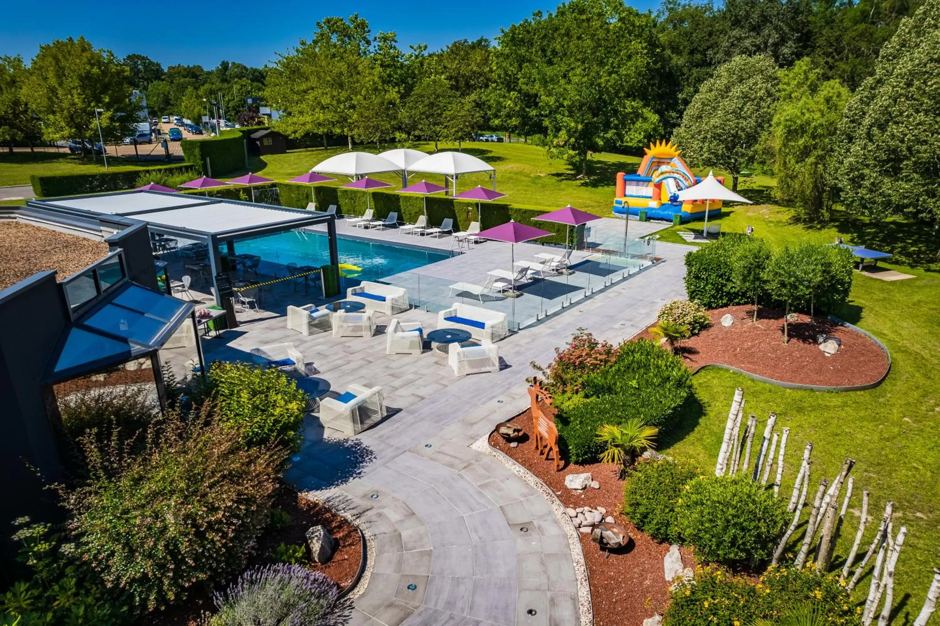 Bird's eye view, Pool View in Novotel Orléans Saint Jean de Braye