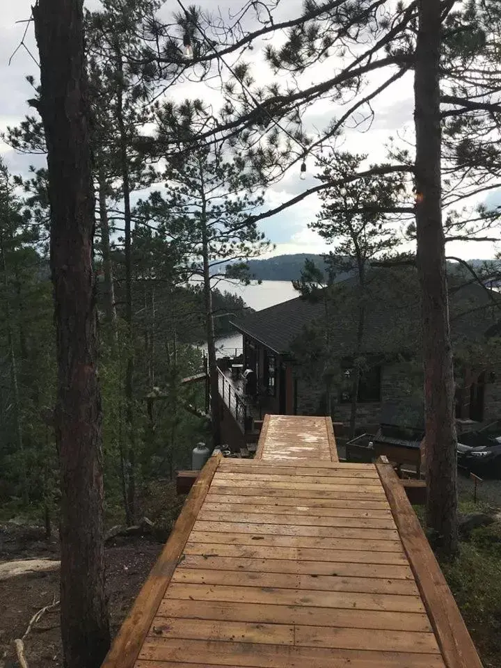 Balcony/Terrace in Gîte du Haut des Arbres