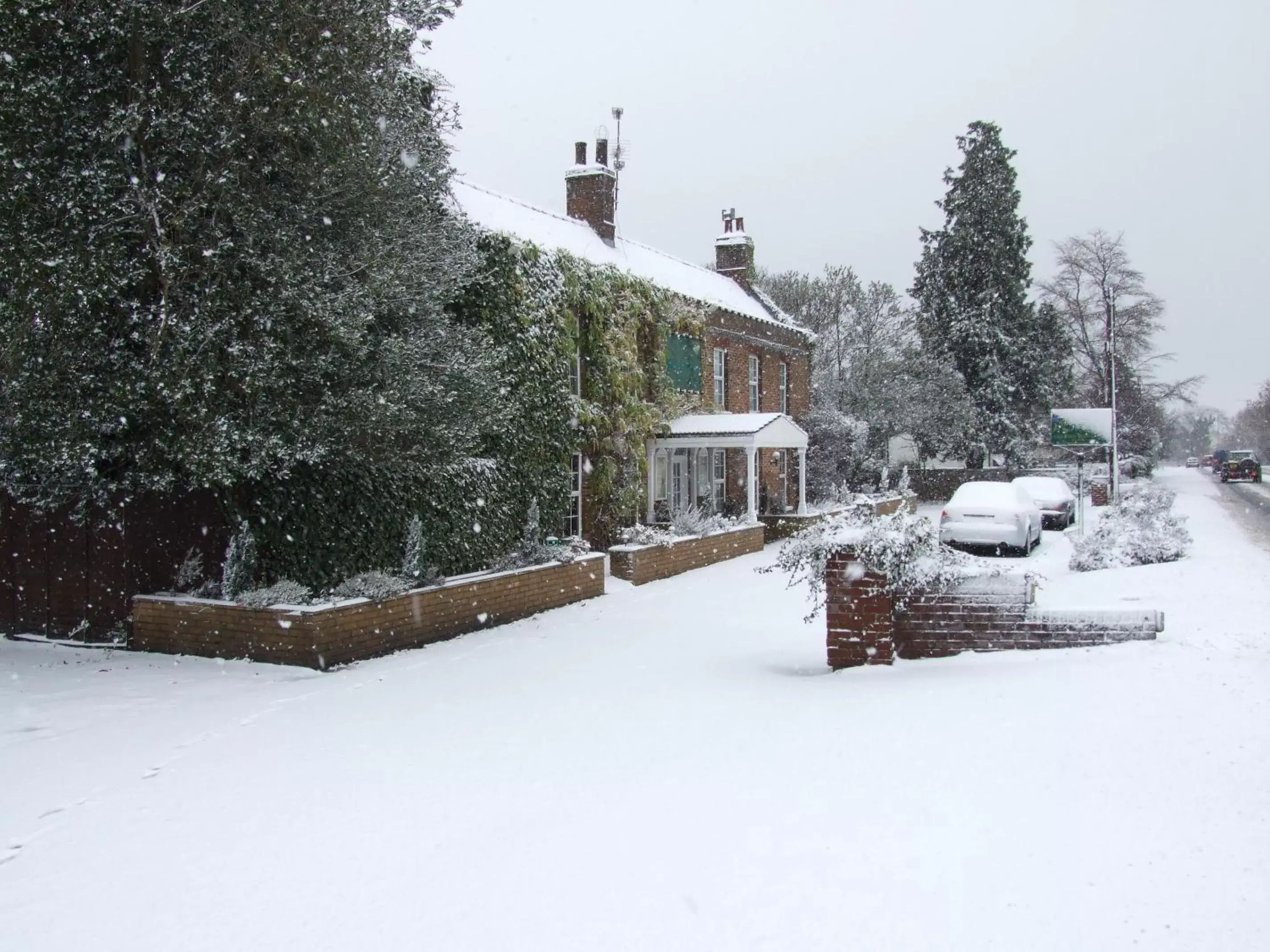 Property building, Winter in Andel Lodge