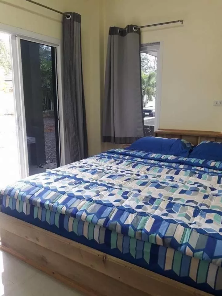 Bed in Lung Pod 9 resort