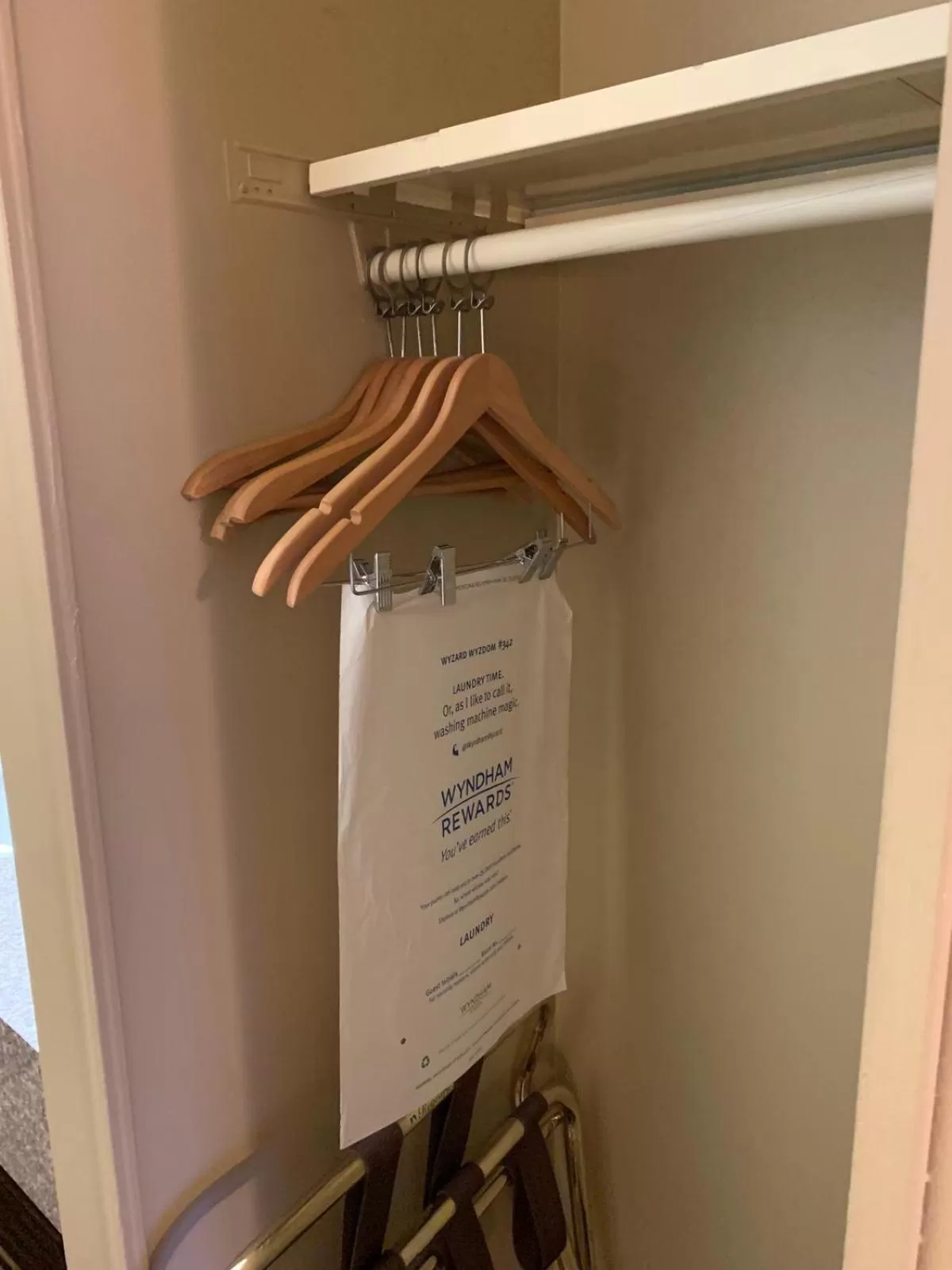 wardrobe in Super 8 by Wyndham Eau Claire WI