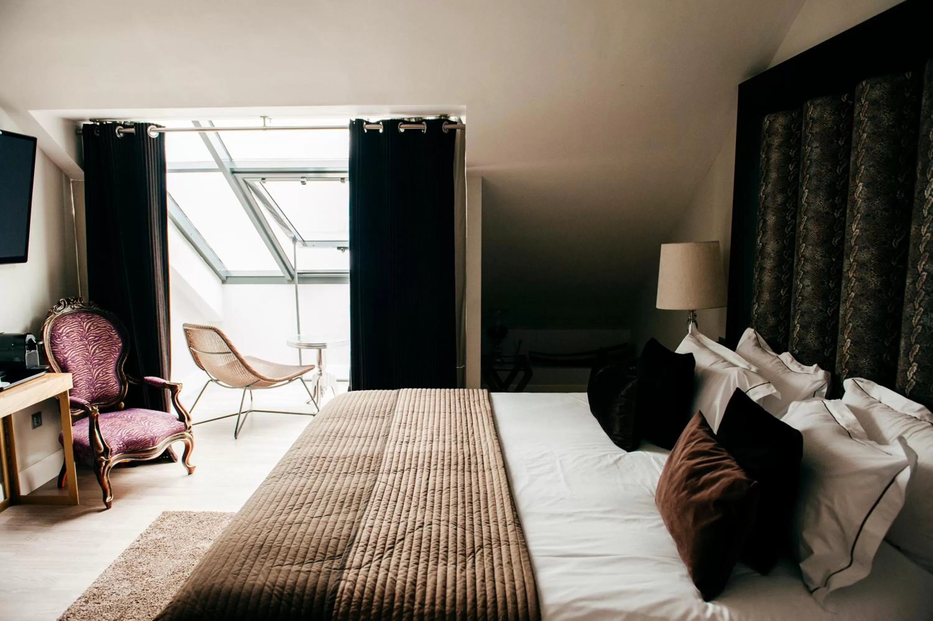 City view, Bed in Hotel Art Santander