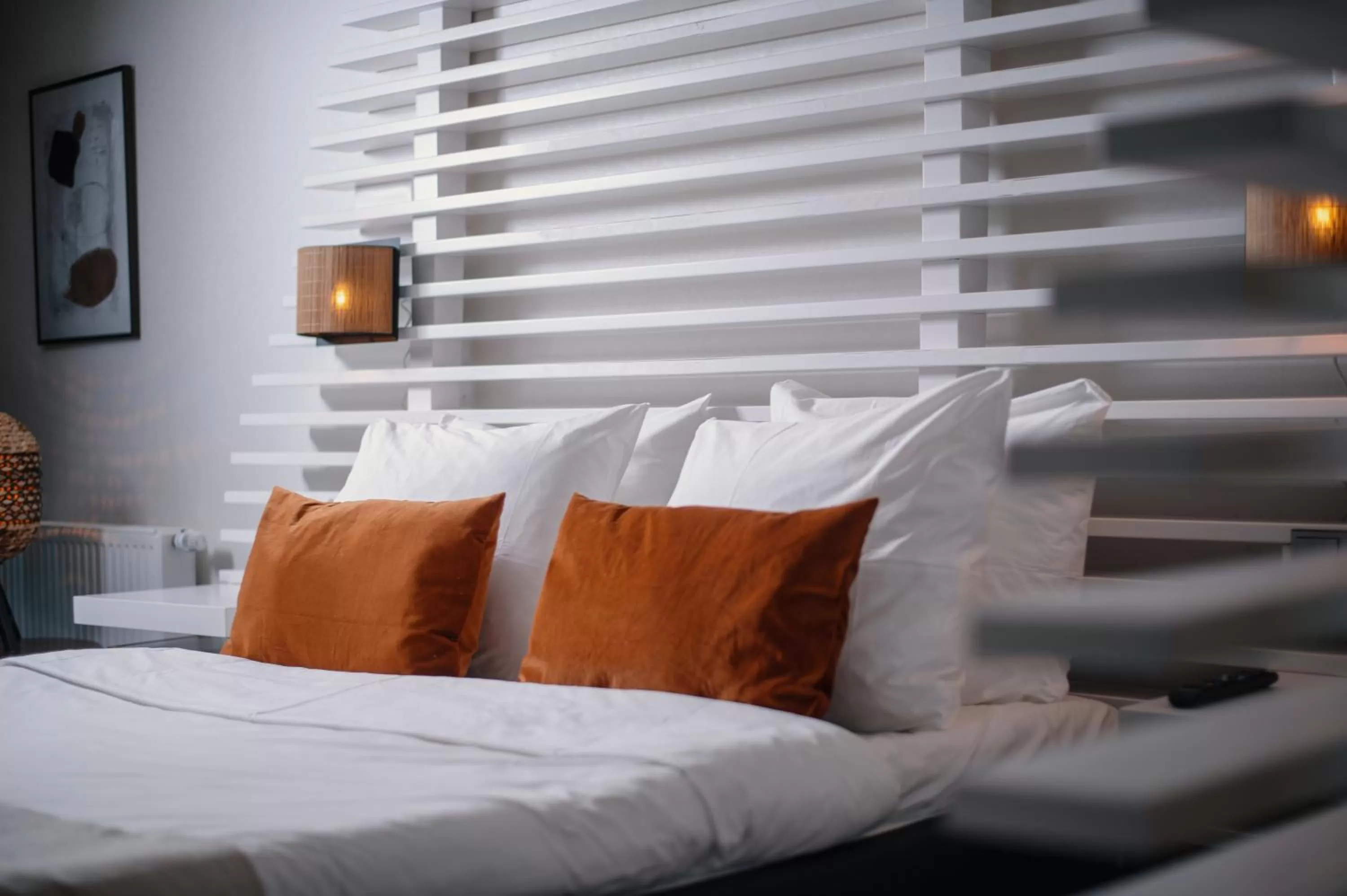 Bed in Nobel Hotel Ameland