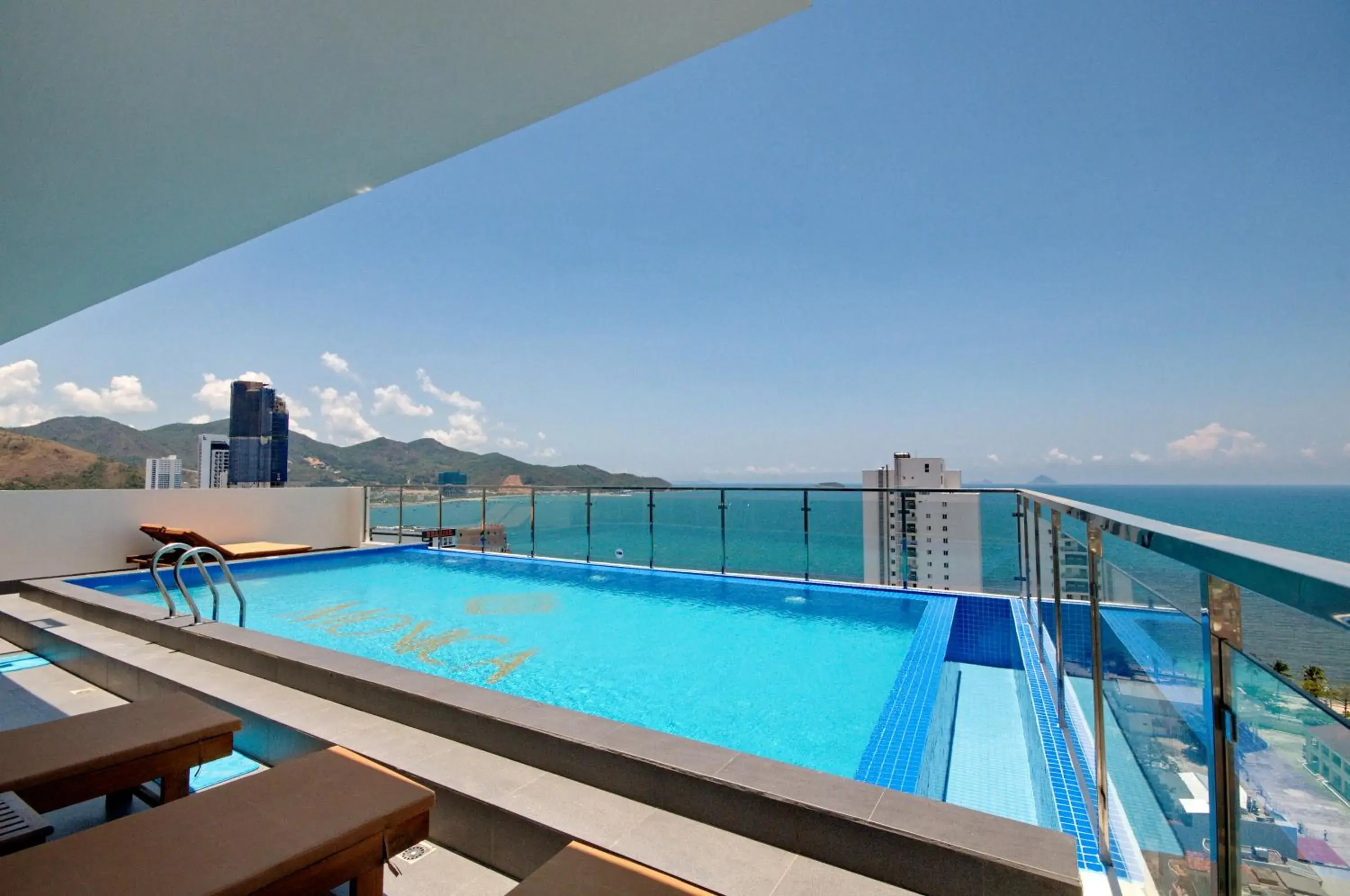 Balcony/Terrace, Swimming Pool in Gibson Hotel Nha Trang