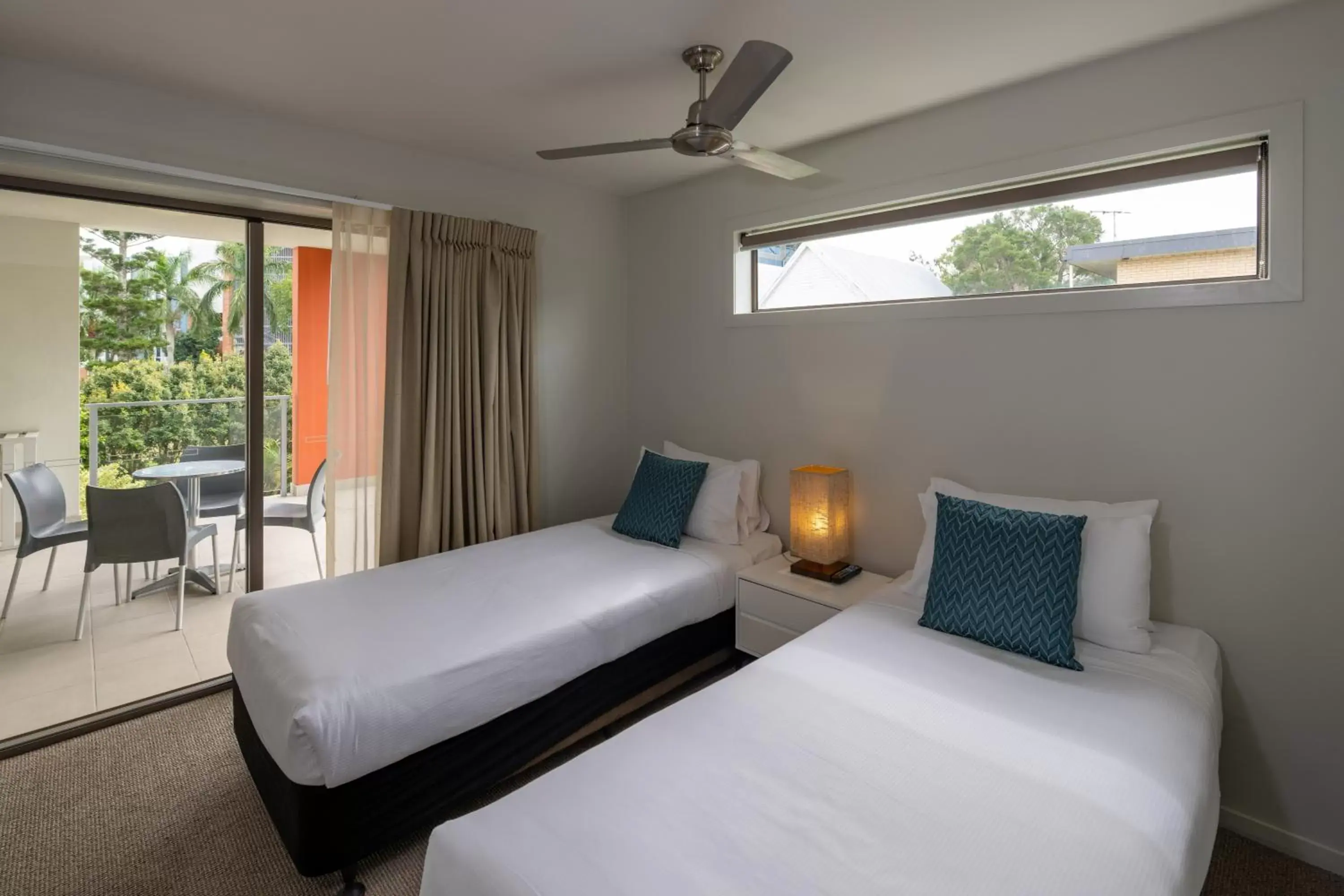 Balcony/Terrace, Bed in Essence Apartments Chermside