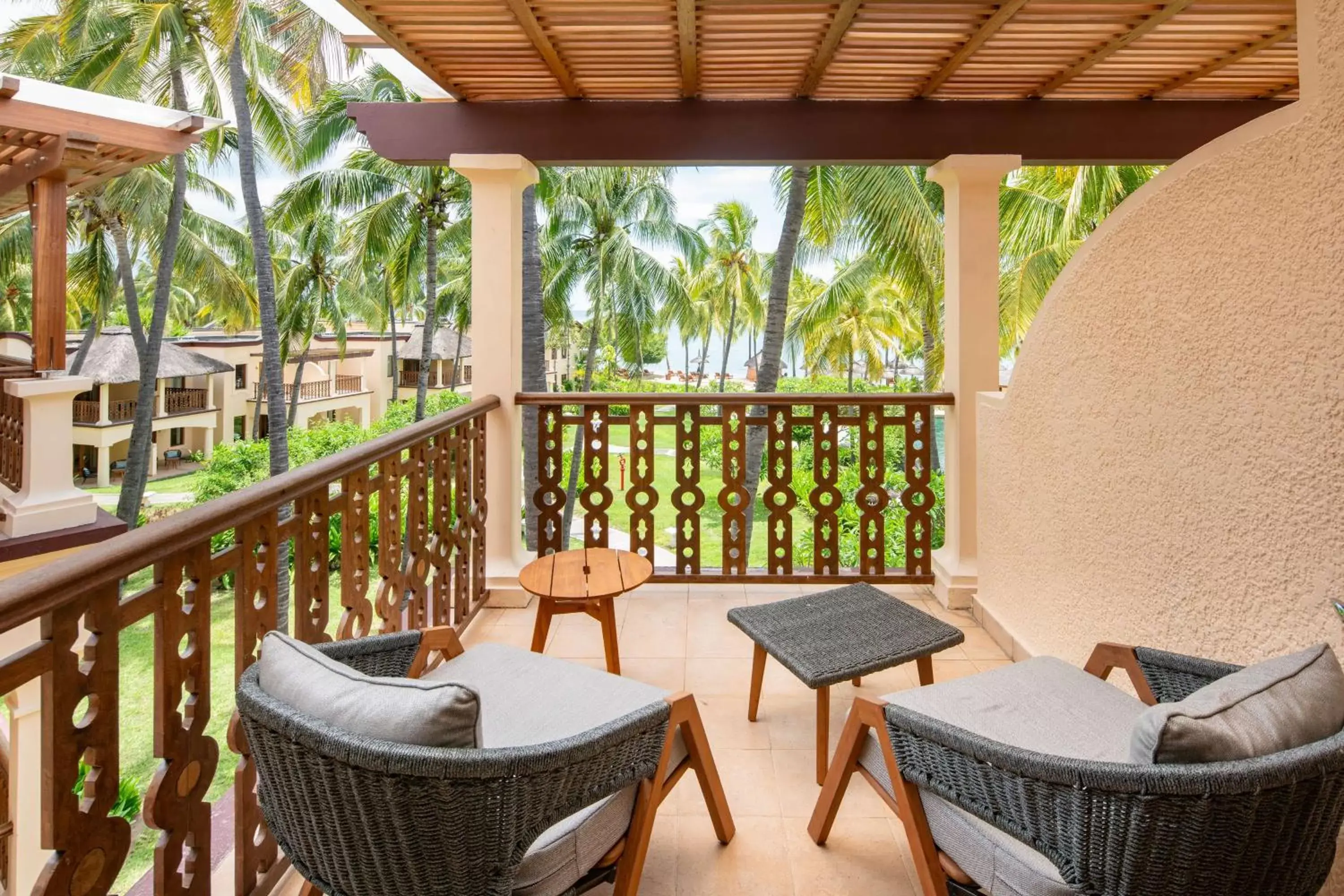 View (from property/room), Balcony/Terrace in Hilton Mauritius Resort & Spa