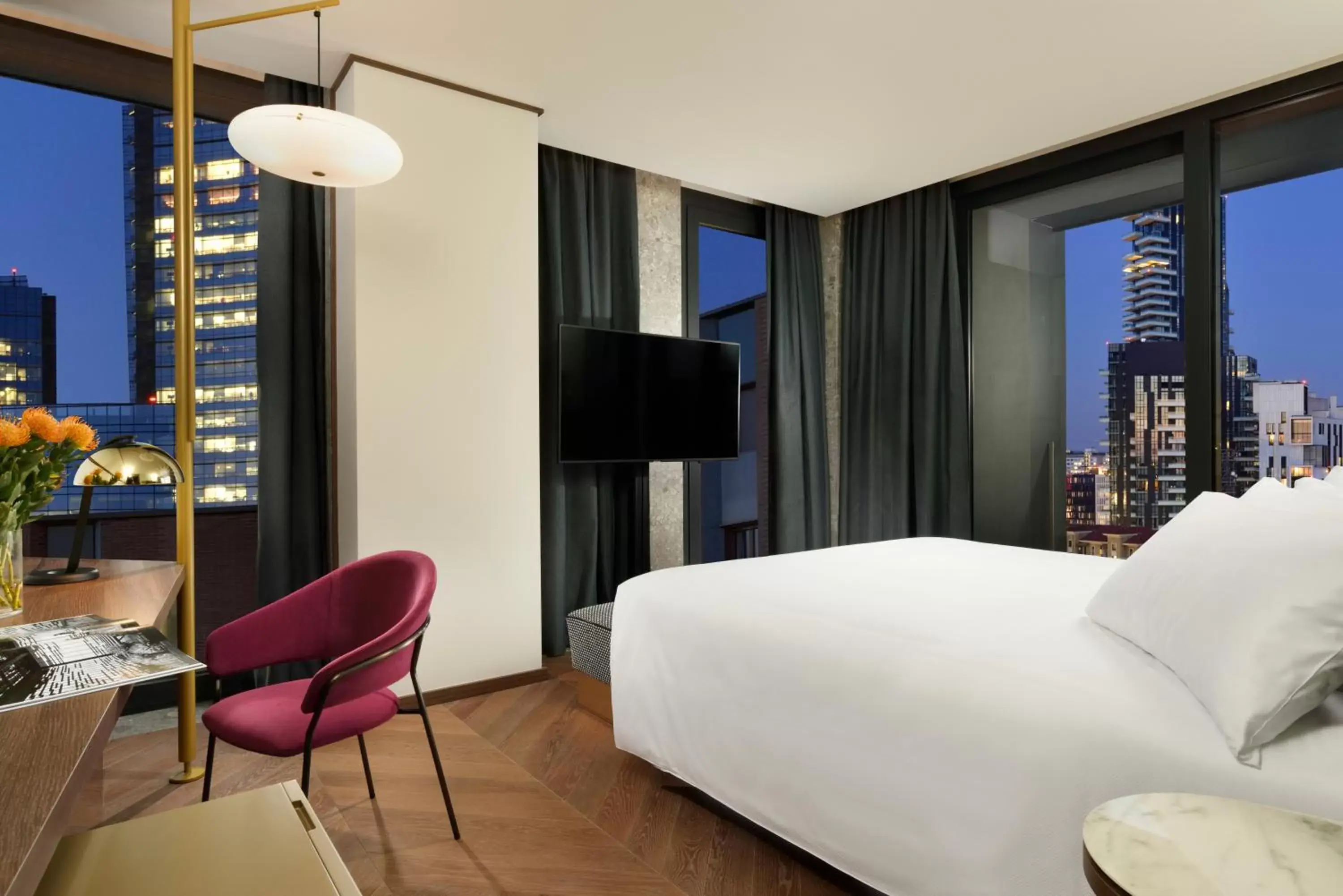 View (from property/room), Bed in Milano Verticale | UNA Esperienze View (from property/room), Bed in Milano Verticale | UNA Esperienze