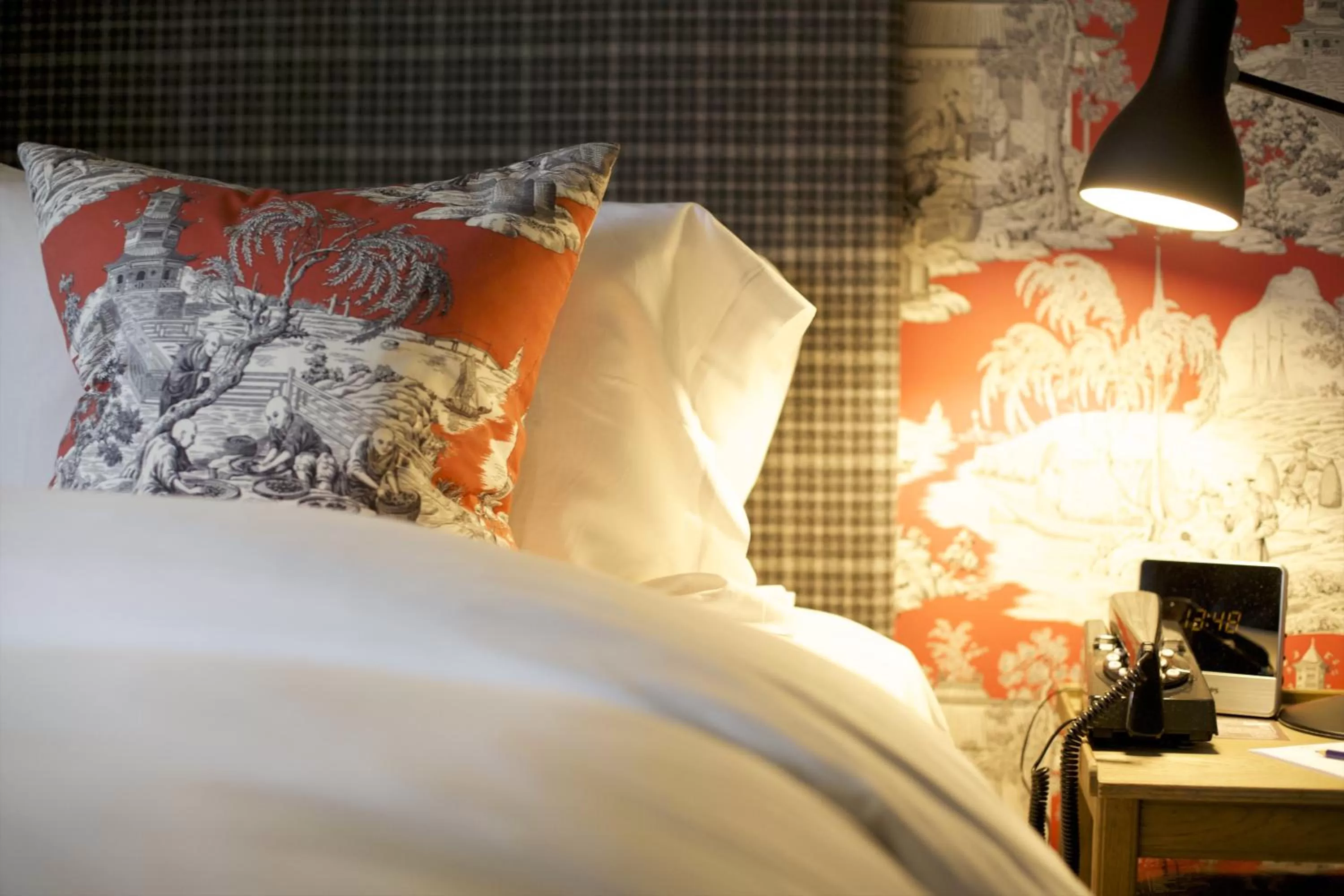 Decorative detail, Bed in The Bear Of Rodborough Hotel