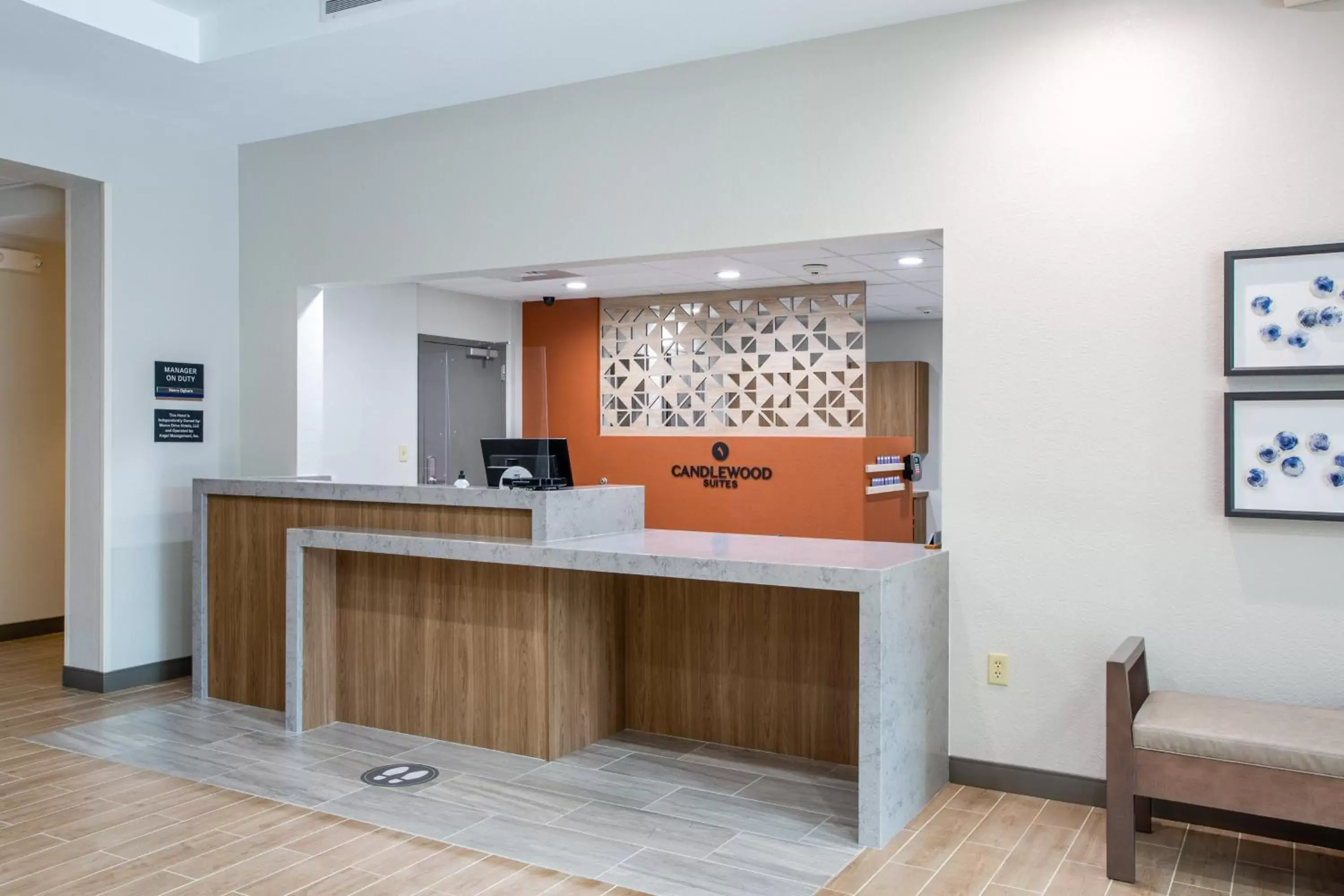 Lobby or reception in Candlewood Suites Apex Raleigh Area by IHG Lobby or reception in Candlewood Suites Apex Raleigh Area by IHG
