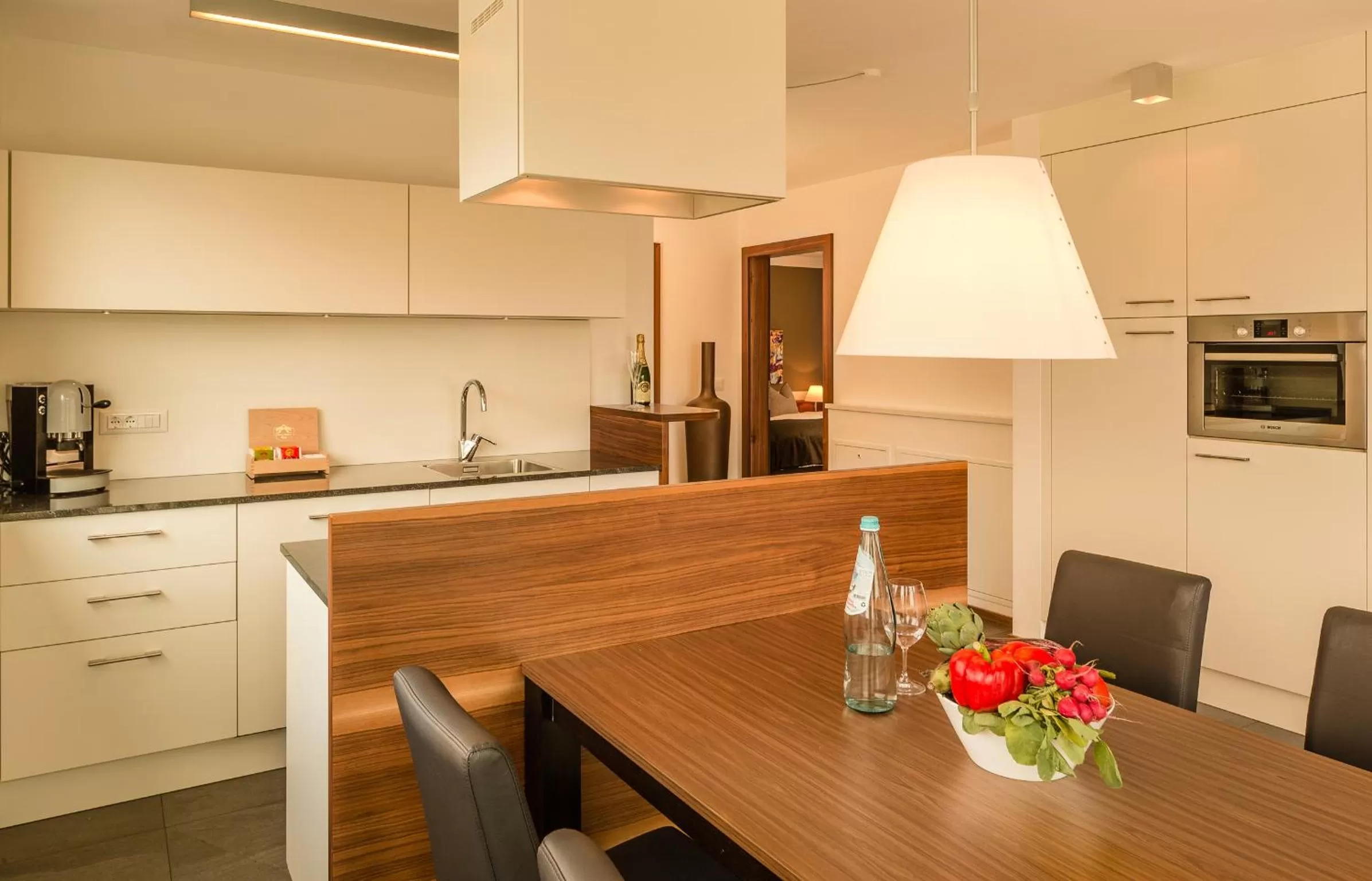 Kitchen or kitchenette in Hidalgo Suites