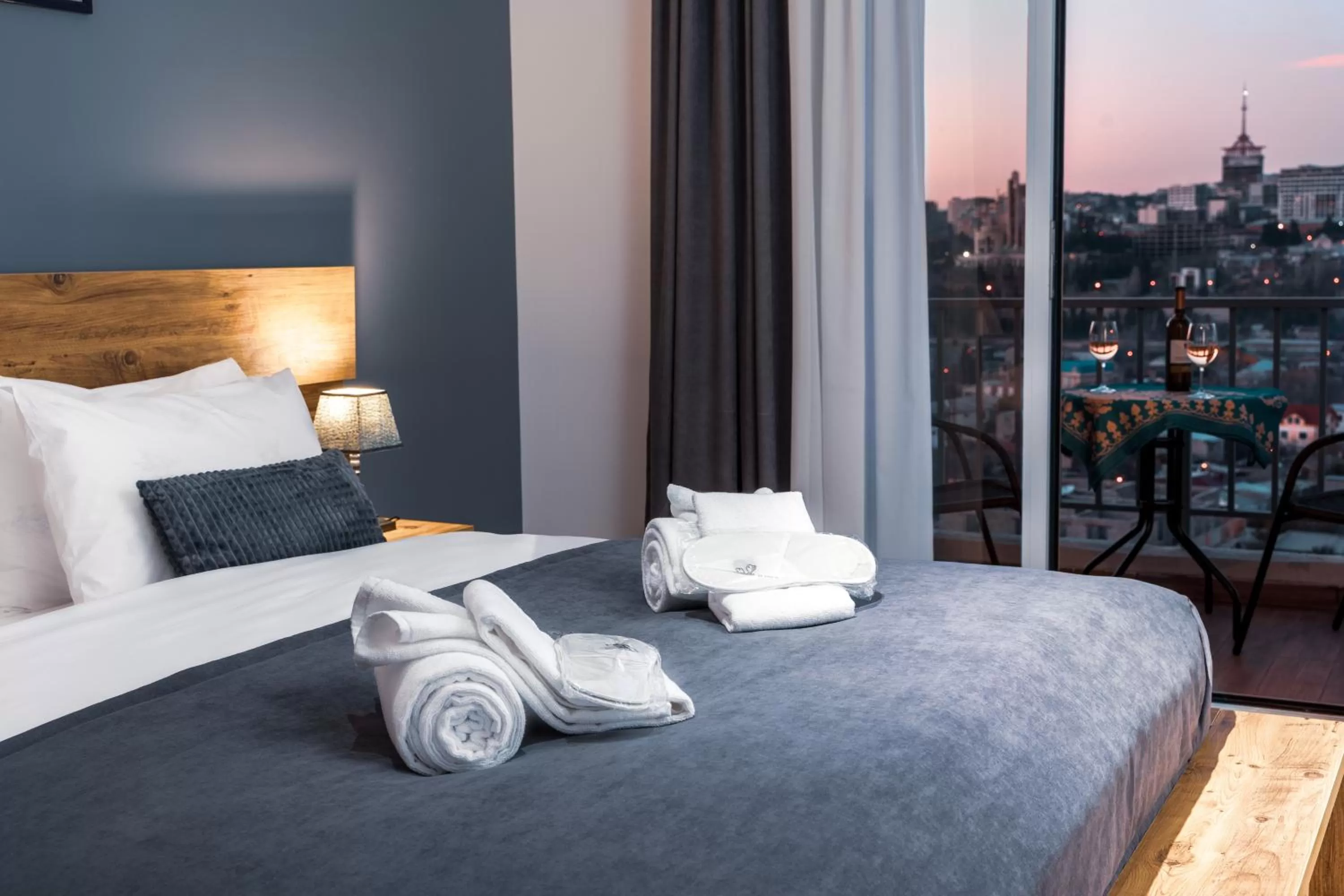 Bed in Reed Hotel Tbilisi