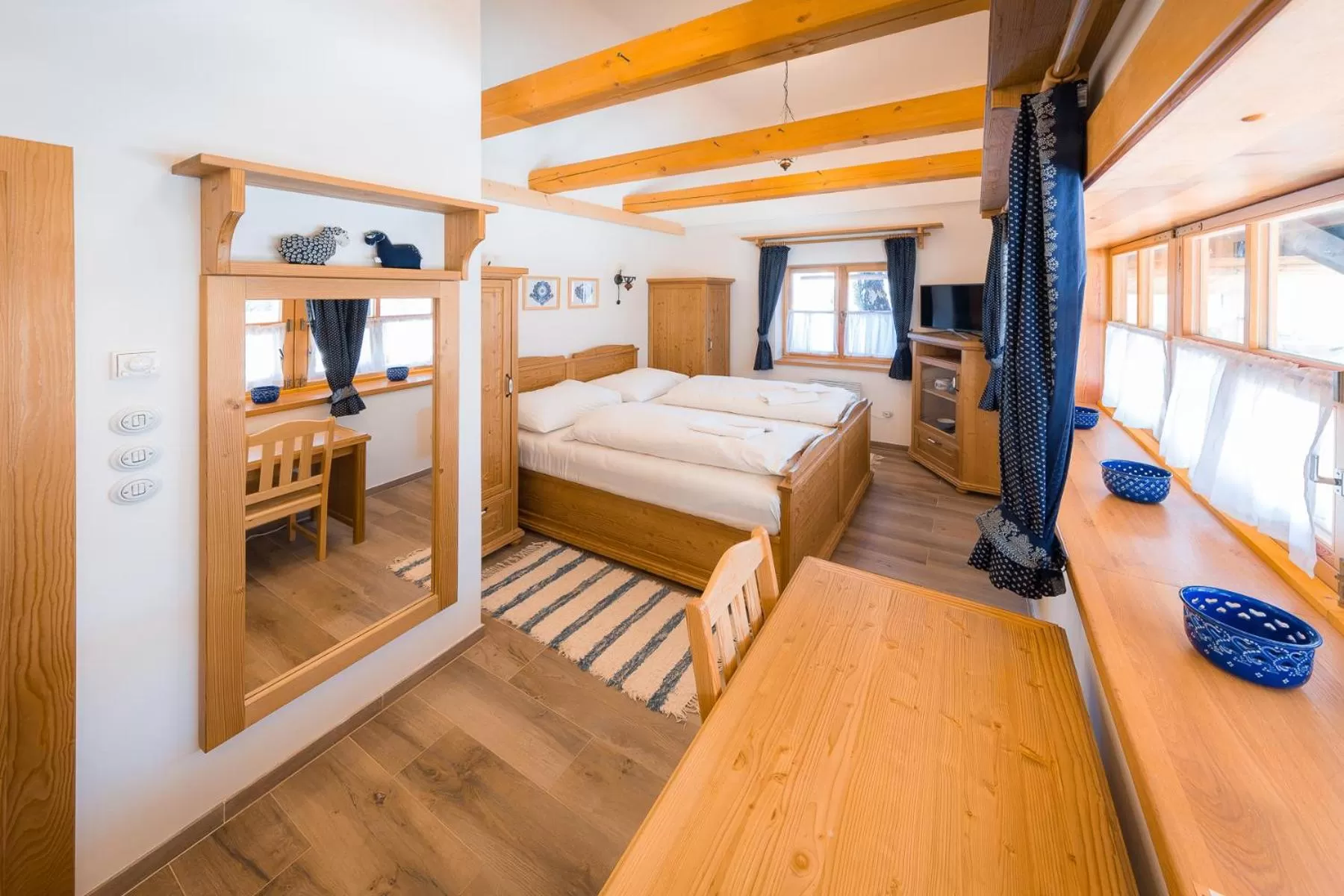 Bed in Valašské chalupy Resort