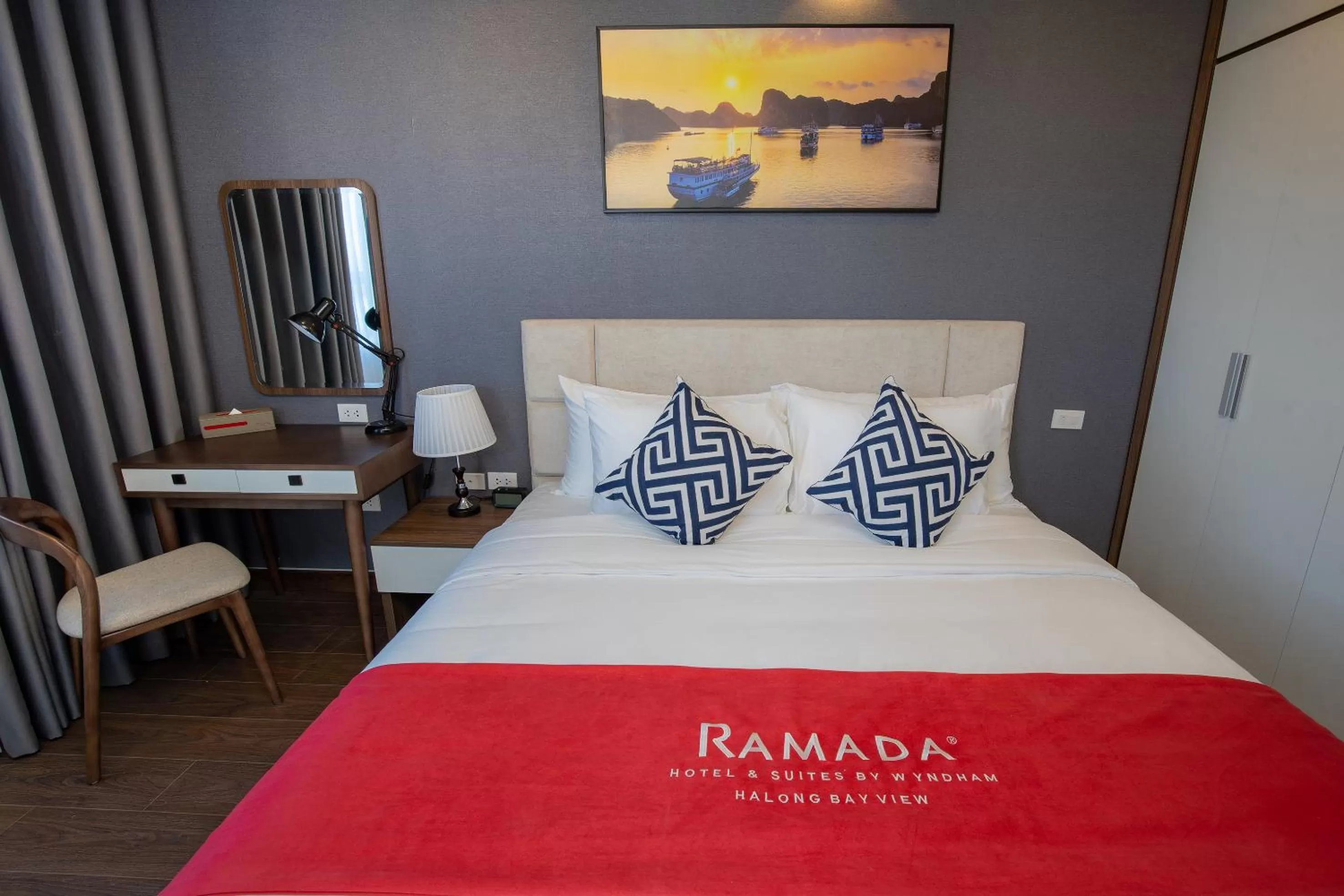 Bed in Ramada Hotel & Suites by Wyndham Halong Bay View