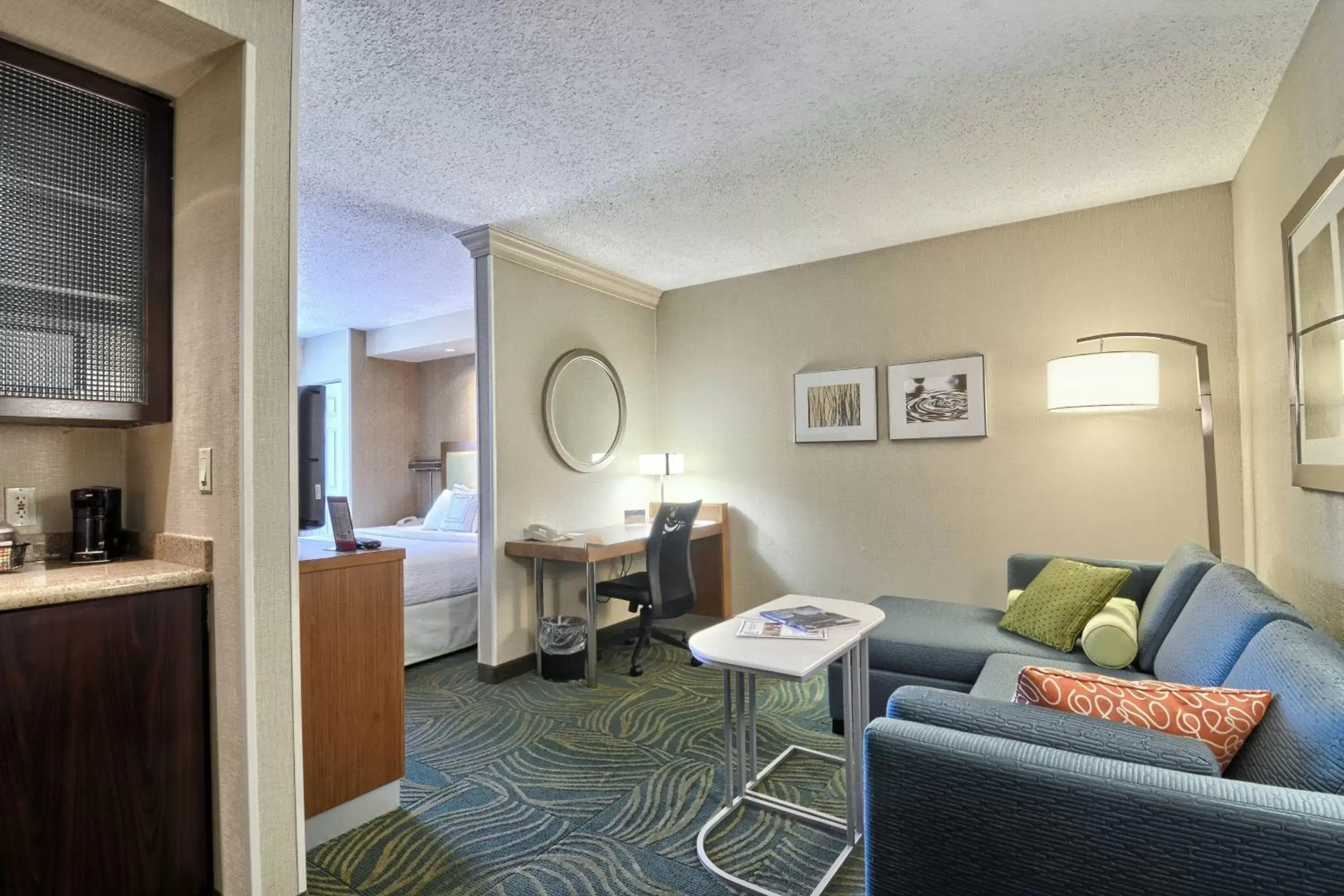 Living room, Seating Area in SpringHill Suites Detroit Southfield