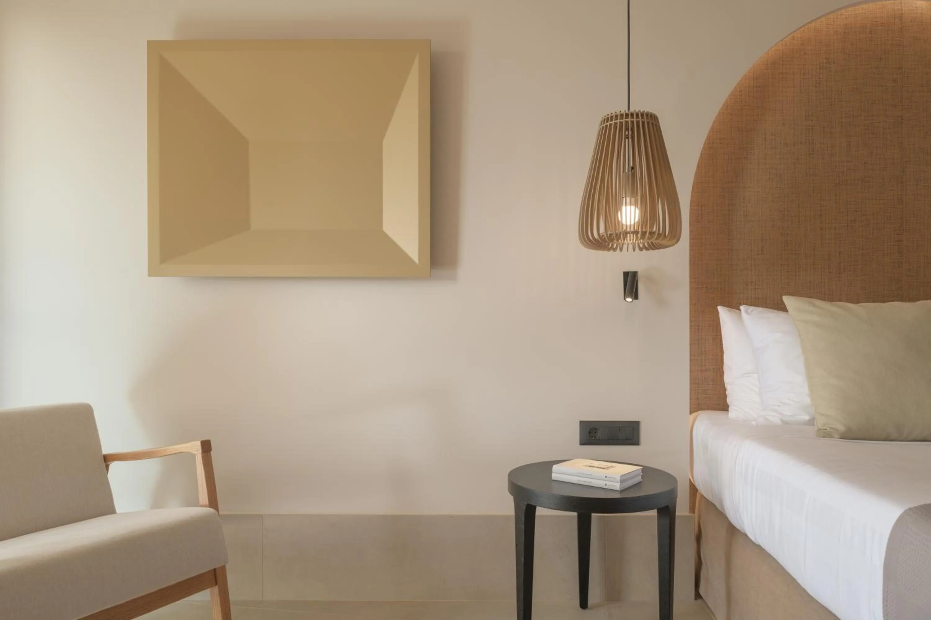 Decorative detail, Bed in Paralos Venus Suites Adults Only