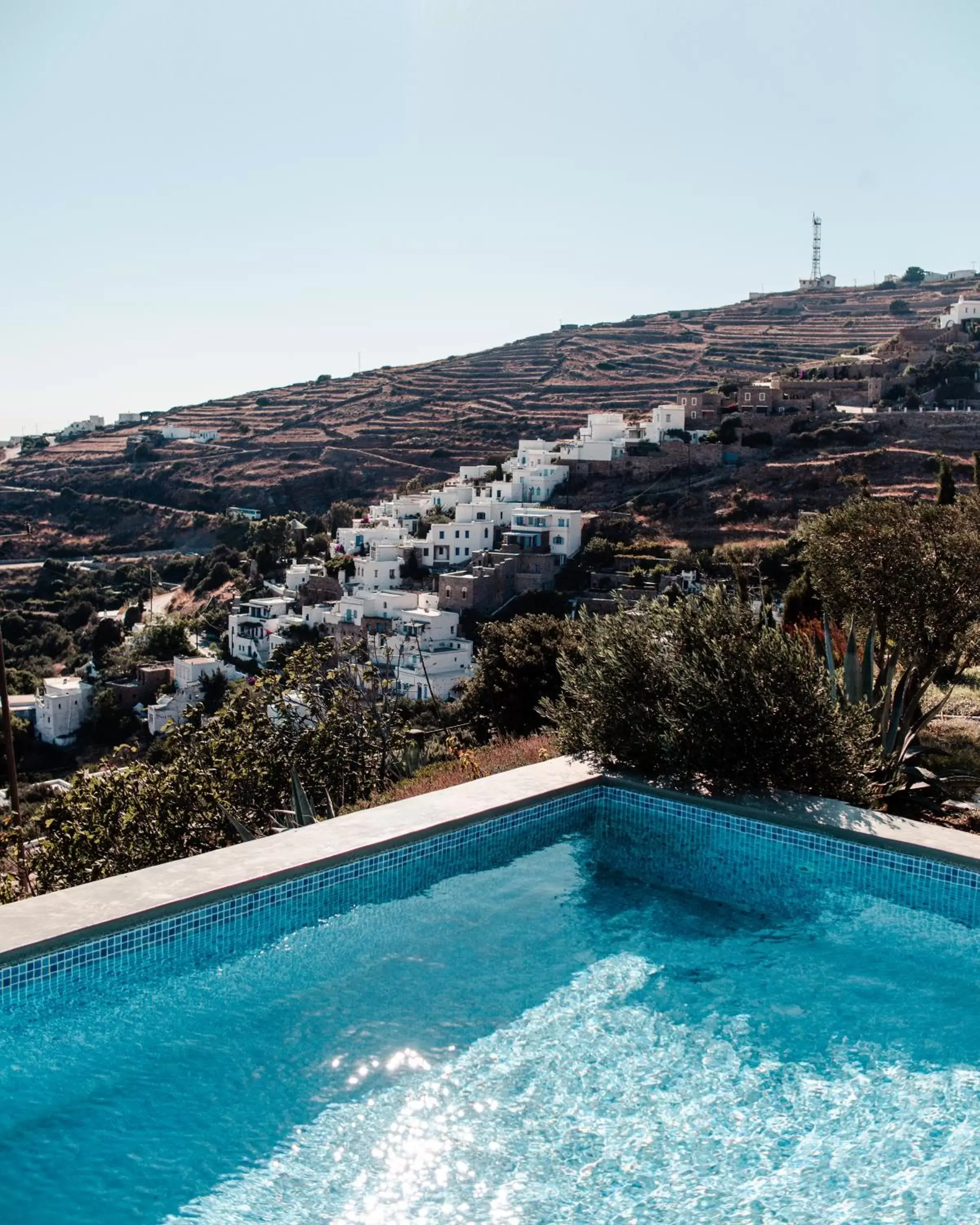 Landmark view, Swimming Pool in Aeolis Tinos Suites