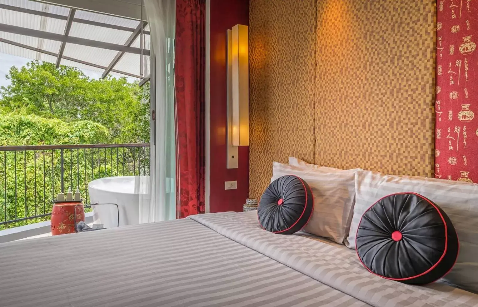 Bedroom, Bed in Red Ginger Chic Resort - SHA Extra Plus