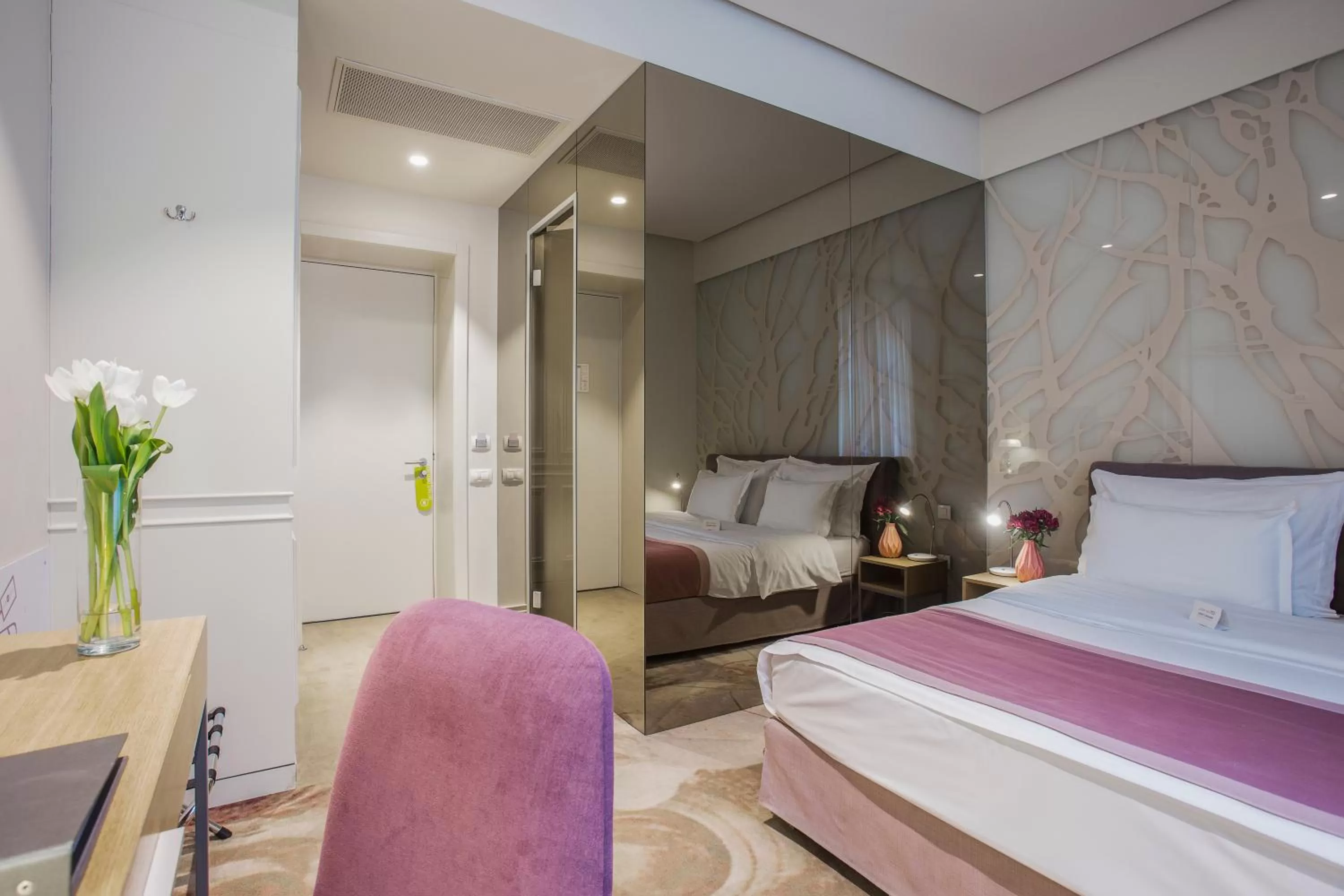 Bed in Jump INN Hotel Belgrade