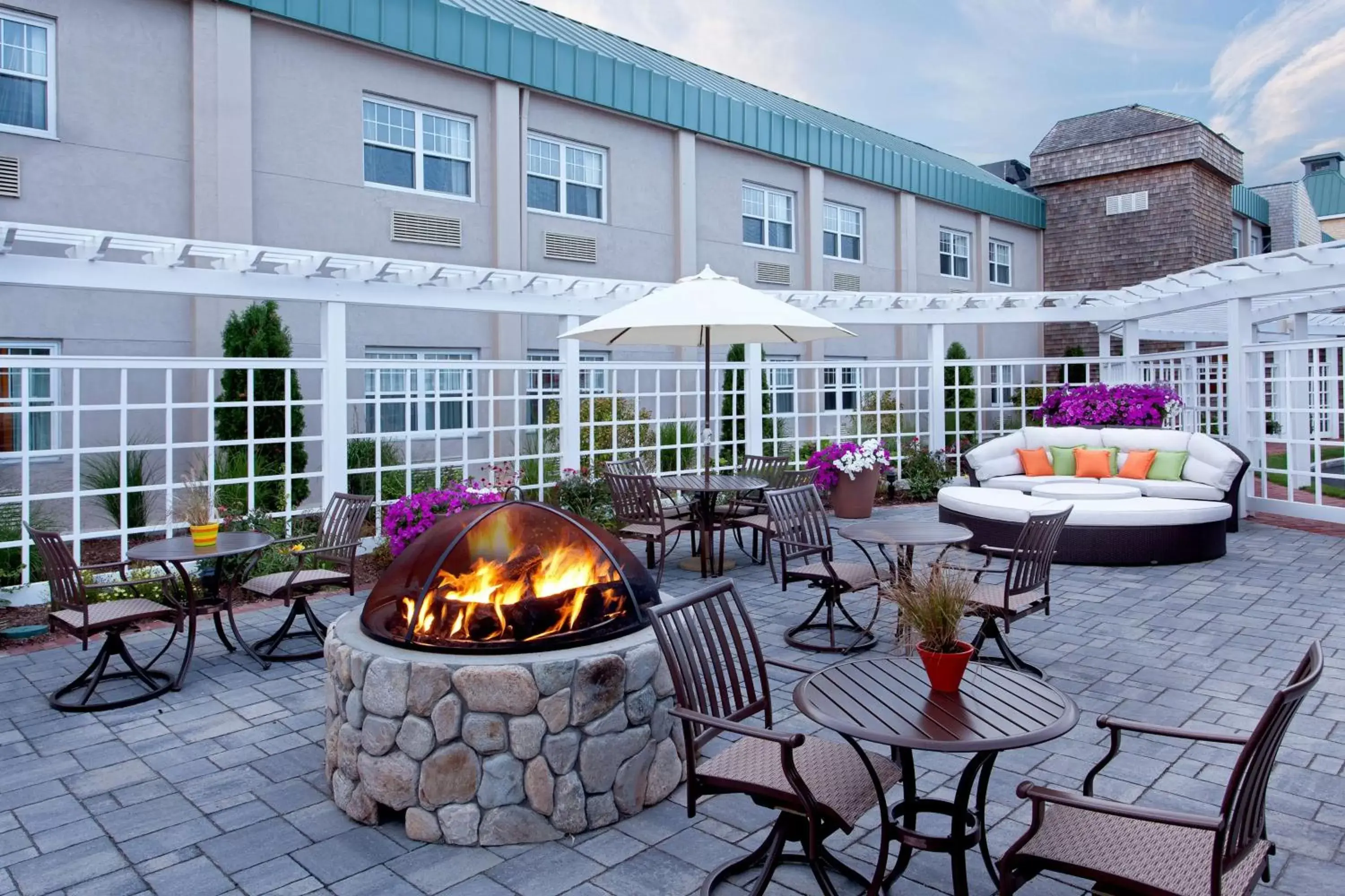 Patio, Property Building in DoubleTree by Hilton Cape Cod - Hyannis