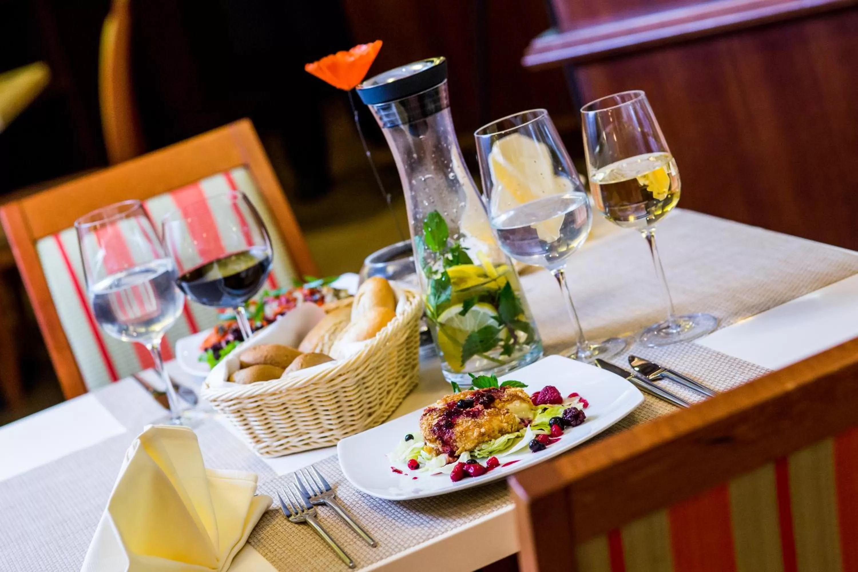 Food close-up in Budapest Hotel - Free Parking