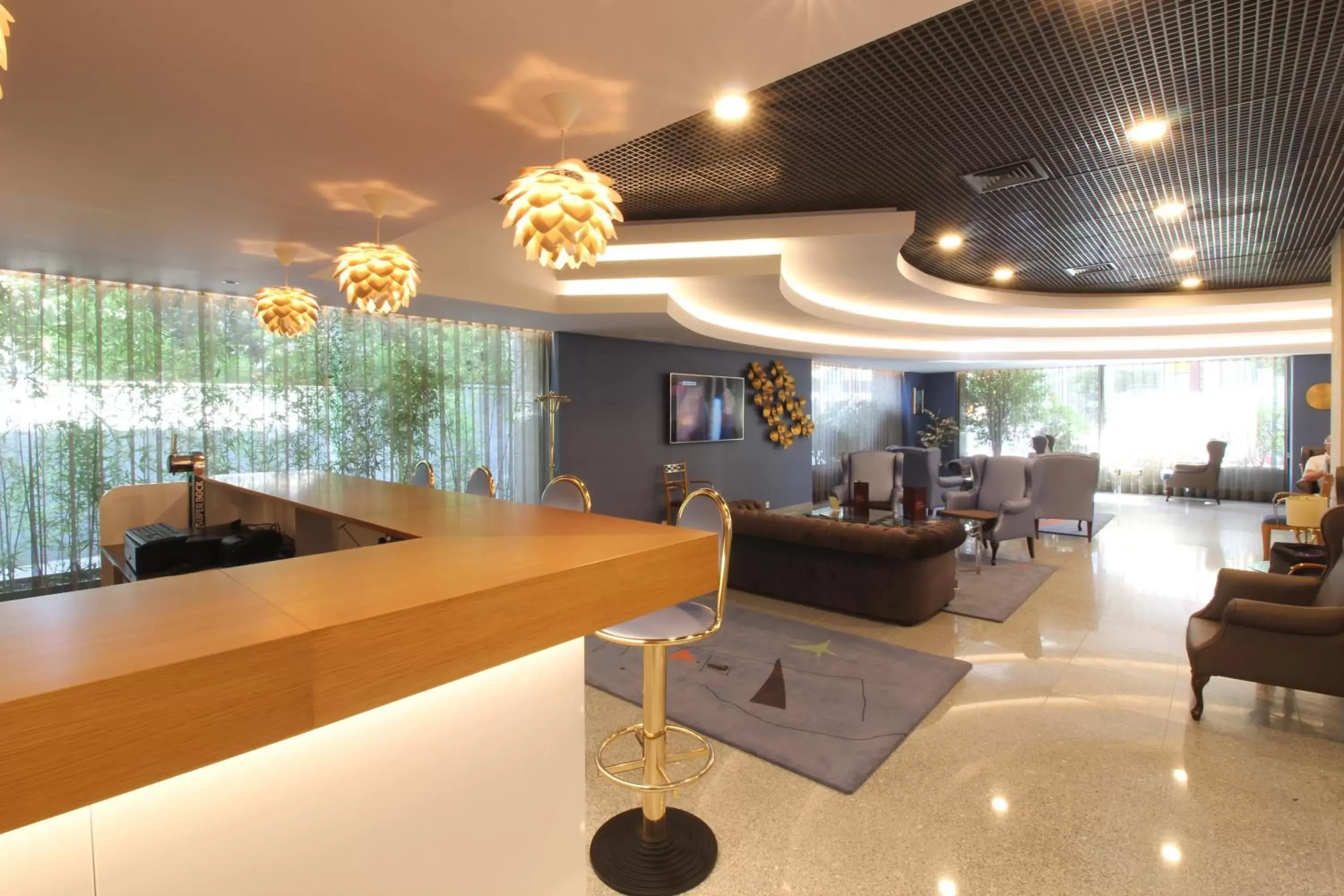 Lounge or bar, Lobby/Reception in Hotel 3K Barcelona
