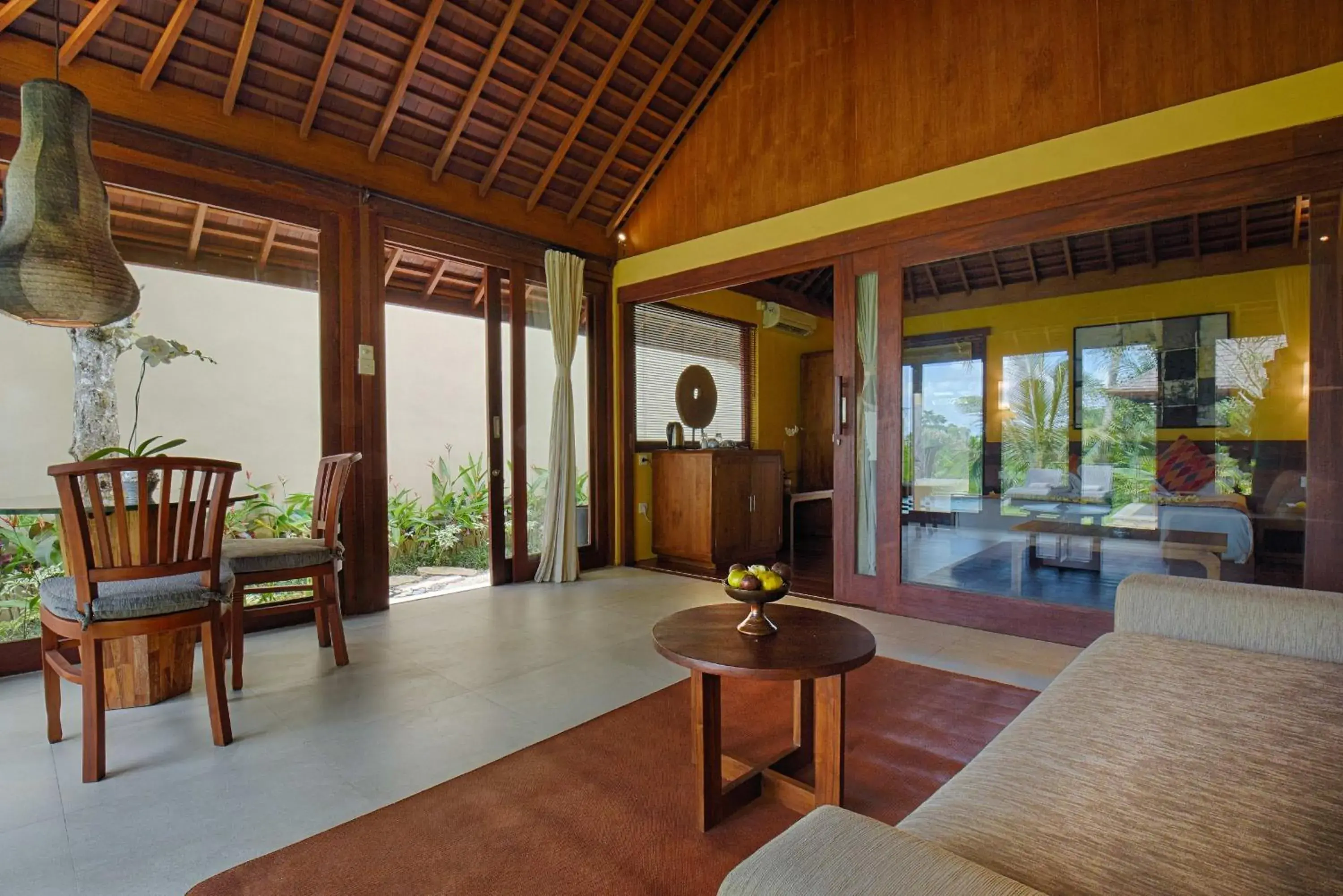 Living room in Samkhya Villa Ubud