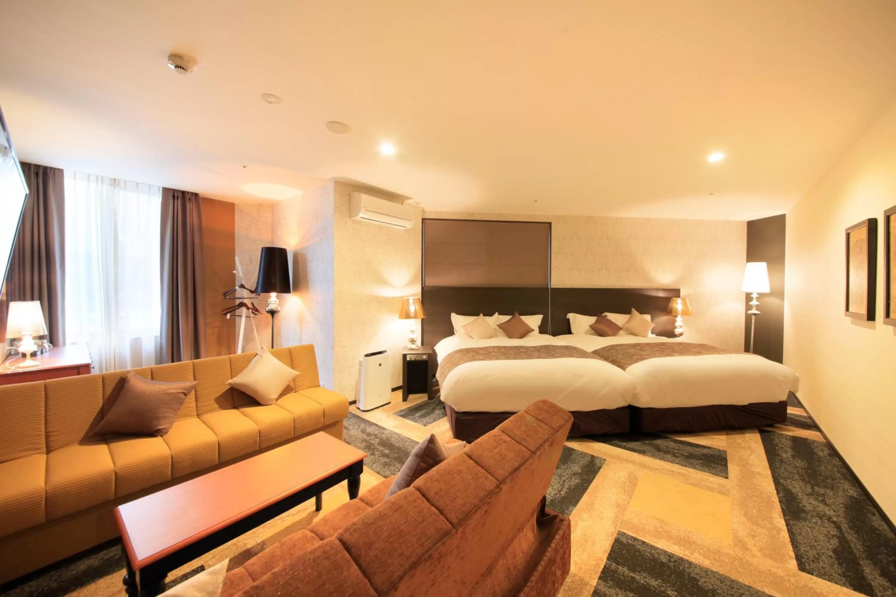 Photo of the whole room, Bed in Centurion Hotel & Spa Kurashiki Station