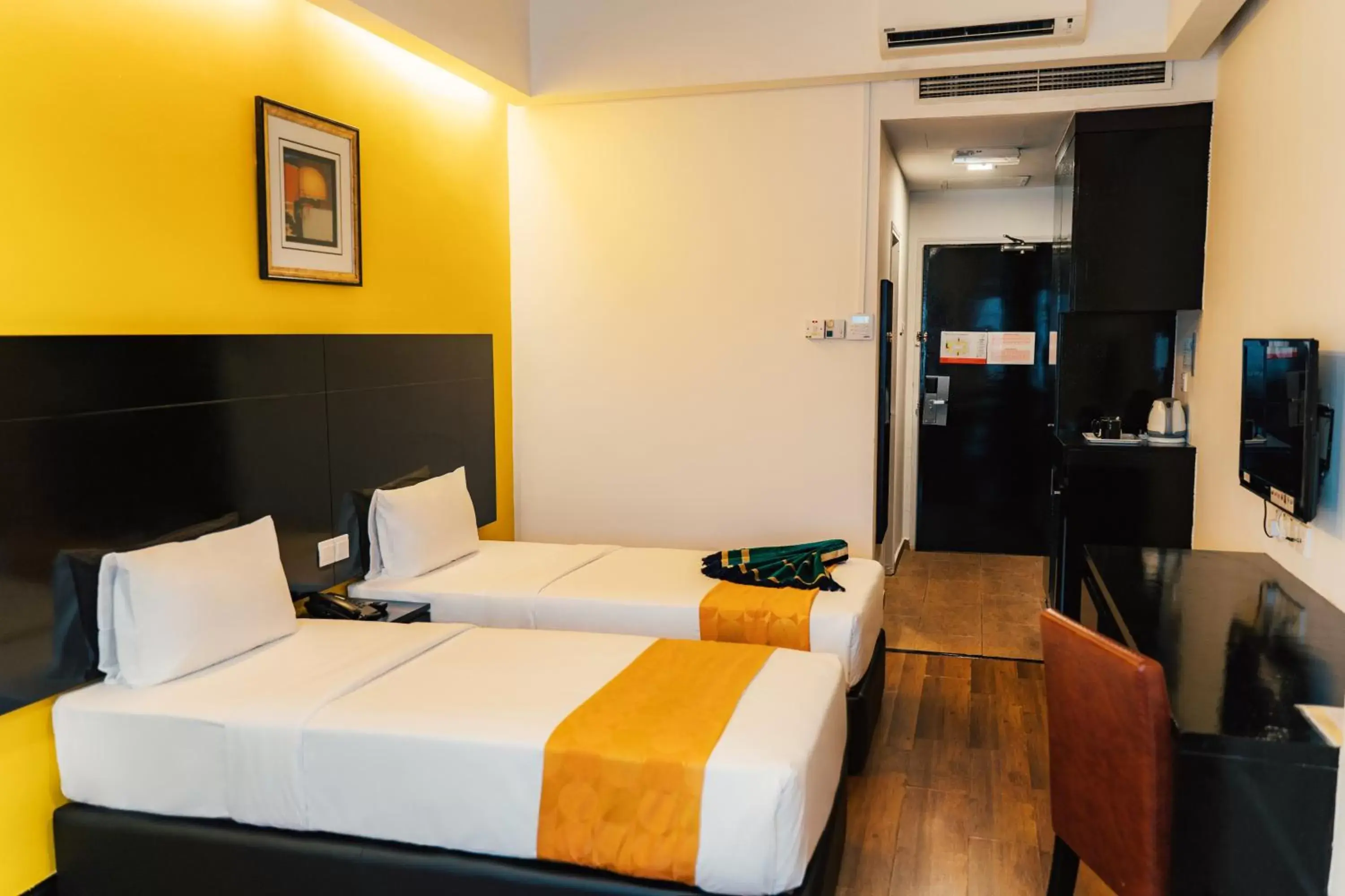 Bed in Hotel Sentral Riverview Melaka