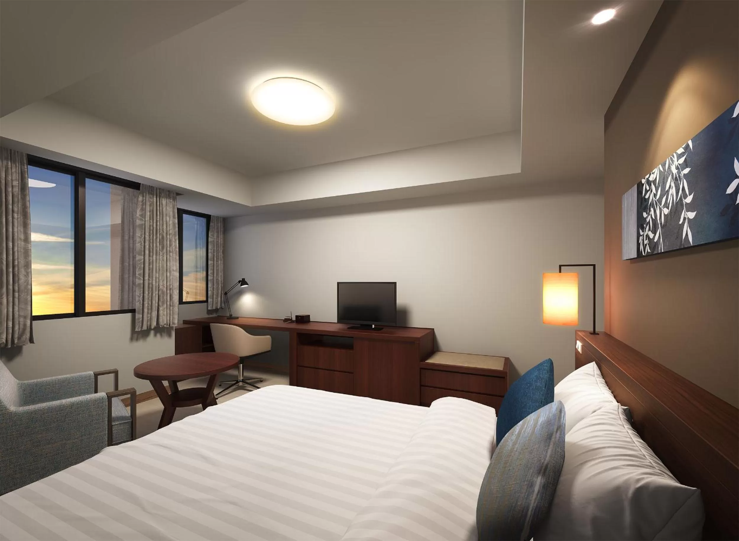 Photo of the whole room, Bed in Axia South Cikarang Service Apartment