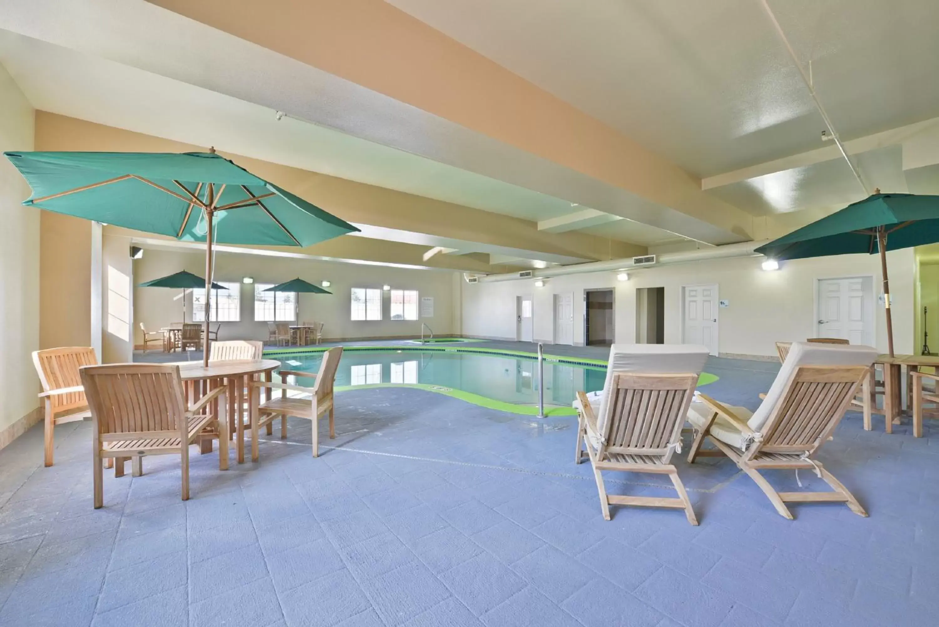 Swimming pool in Holiday Inn Express Hotel & Suites Tacoma South - Lakewood, an IHG Hotel