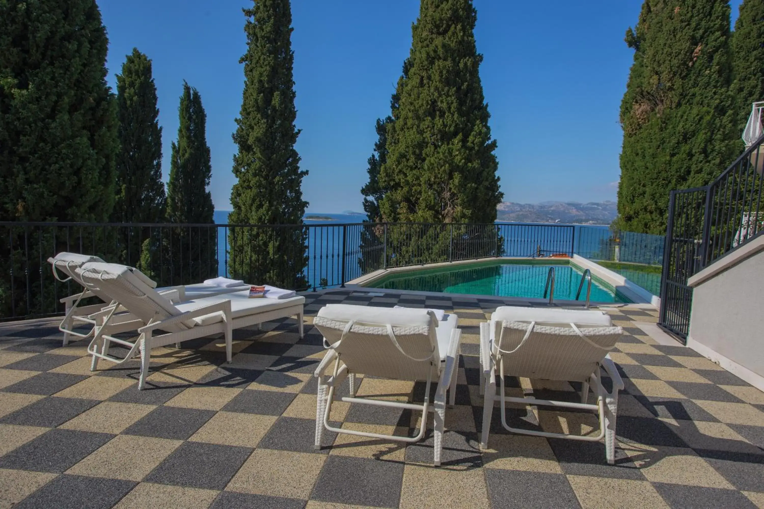 Patio, Swimming Pool in Apartments Didan