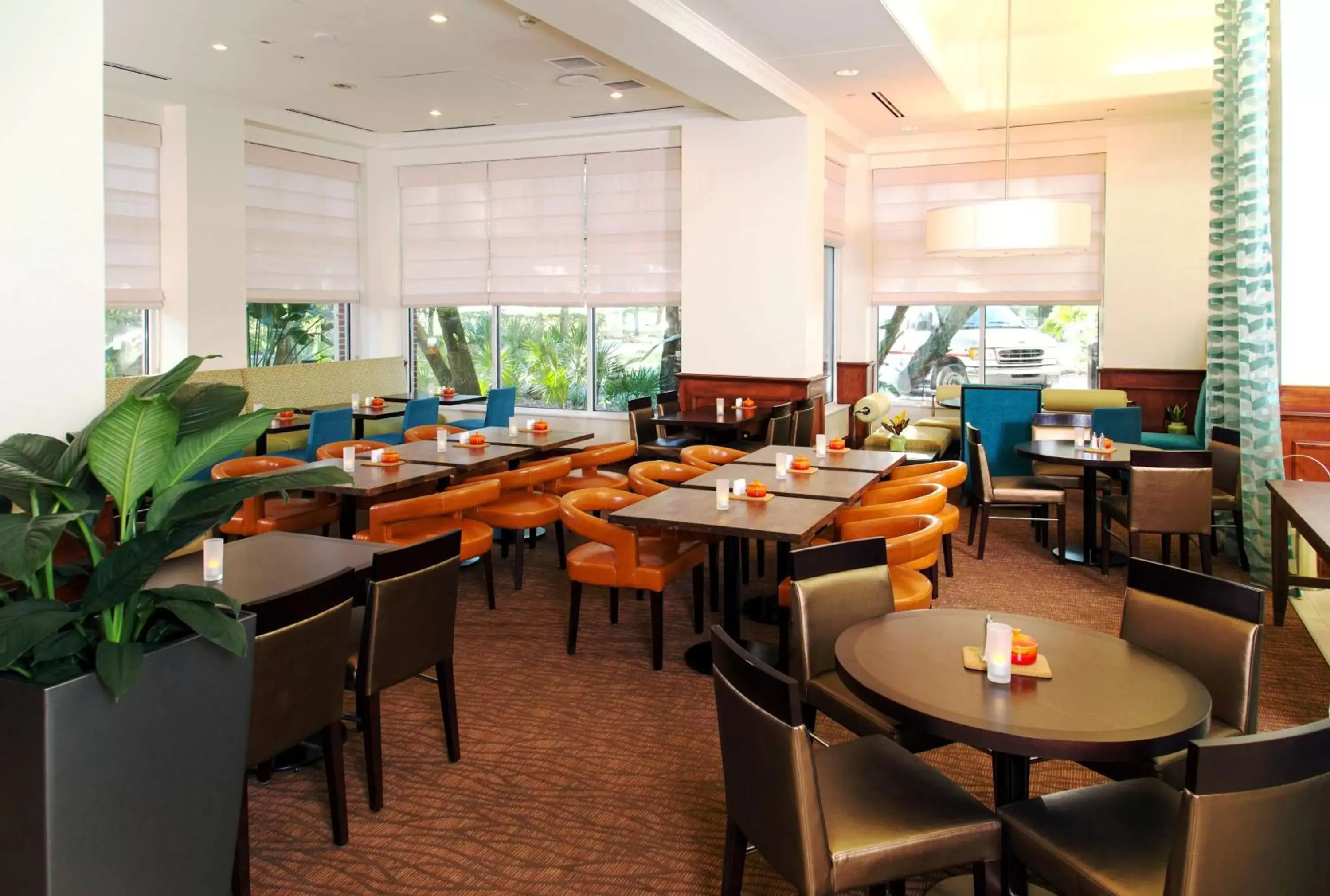 Dining area, Restaurant/Places to Eat in Hilton Garden Inn Tampa East Brandon