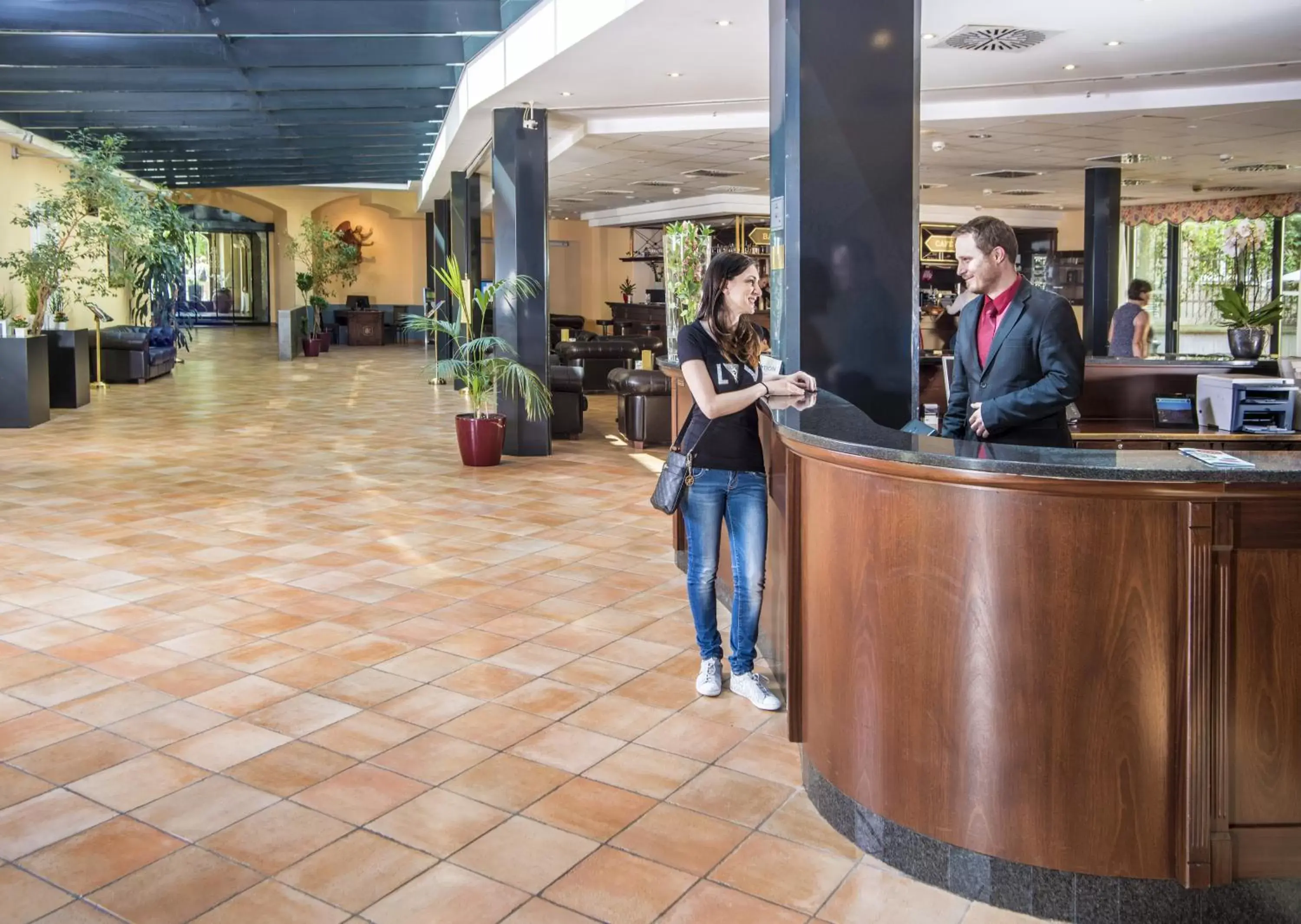 Lobby or reception, Lobby/Reception in Hotel Roma Prague