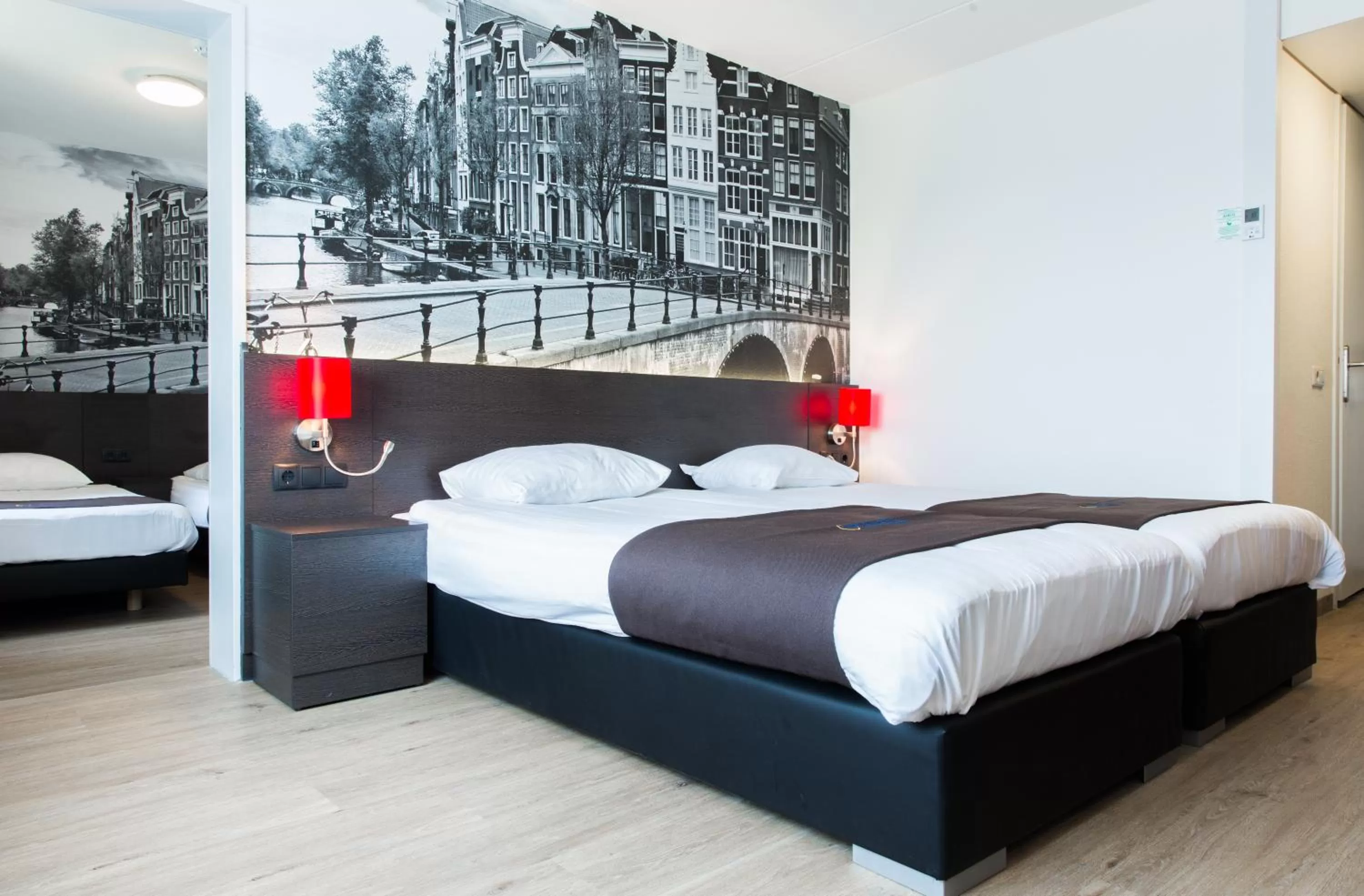 Bed in Bastion Hotel Amsterdam Amstel