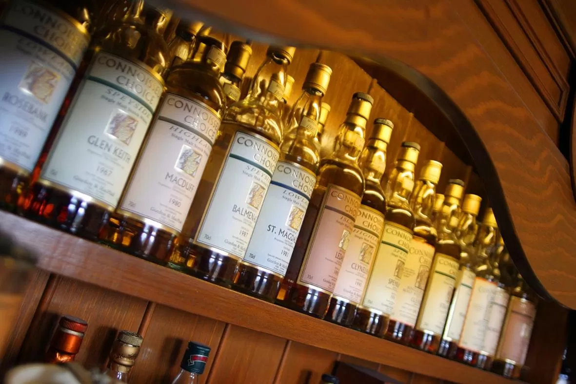 Alcoholic drinks in Forss House