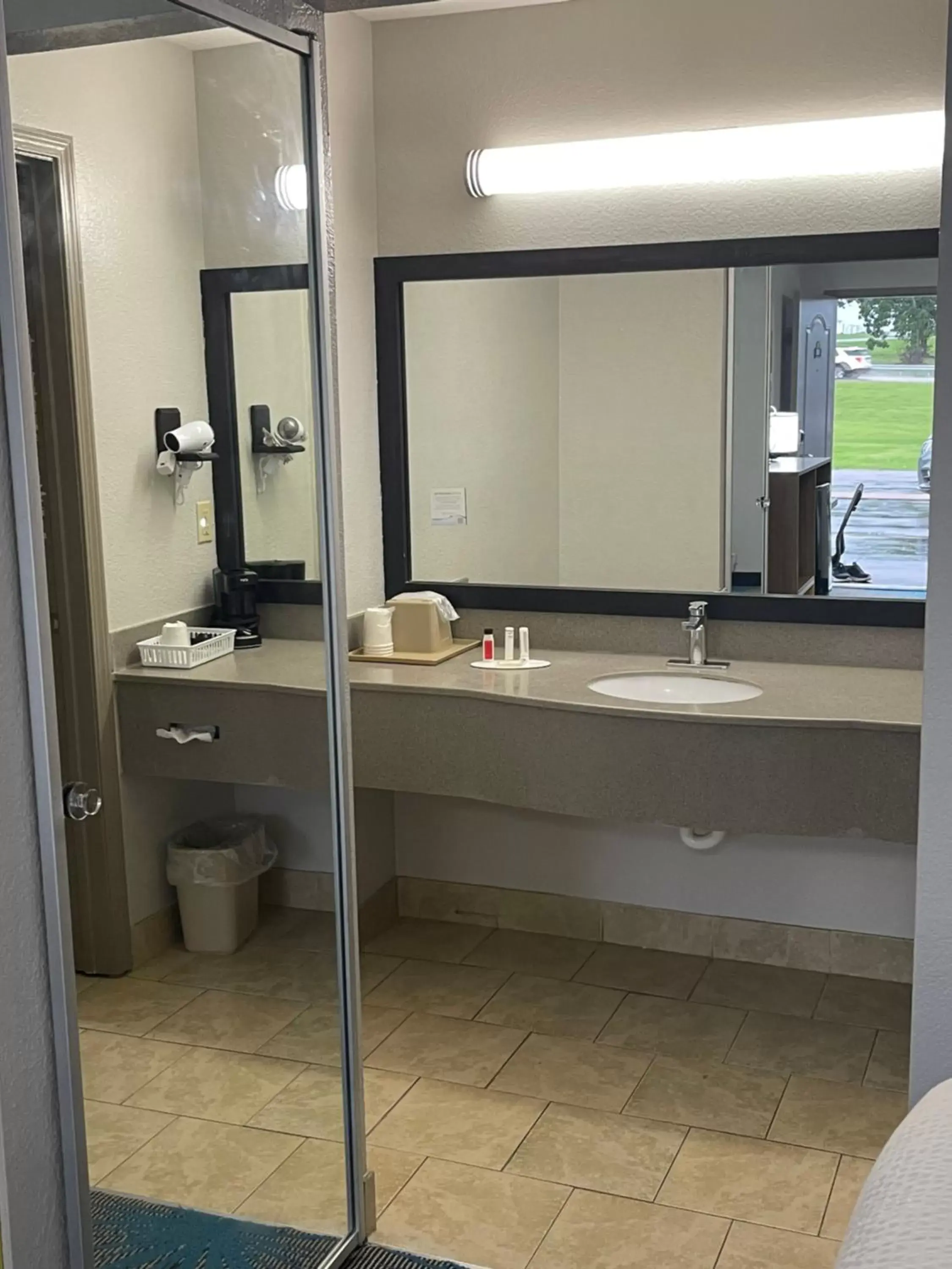 Bathroom in Days Inn by Wyndham Savannah