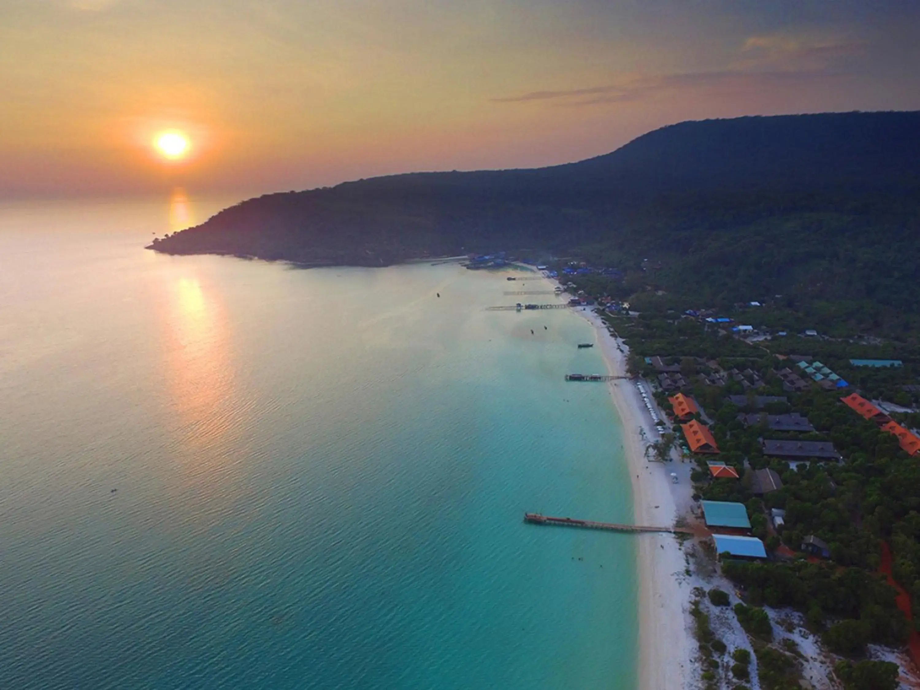 Bird's eye view in Sok San Beach Resort Bird's eye view in Sok San Beach Resort