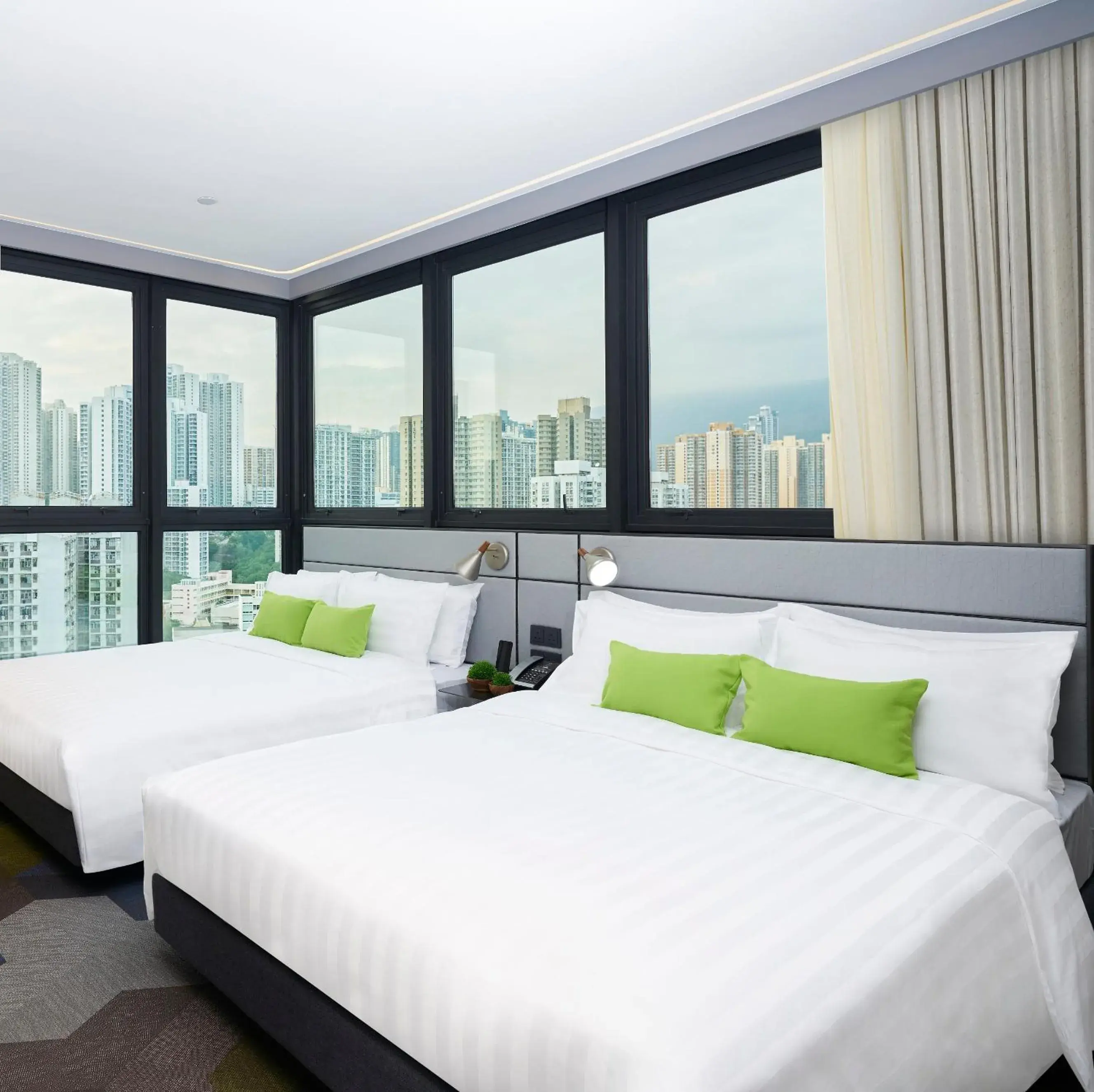 Bedroom, Bed in Hotel Ease Access Tsuen Wan