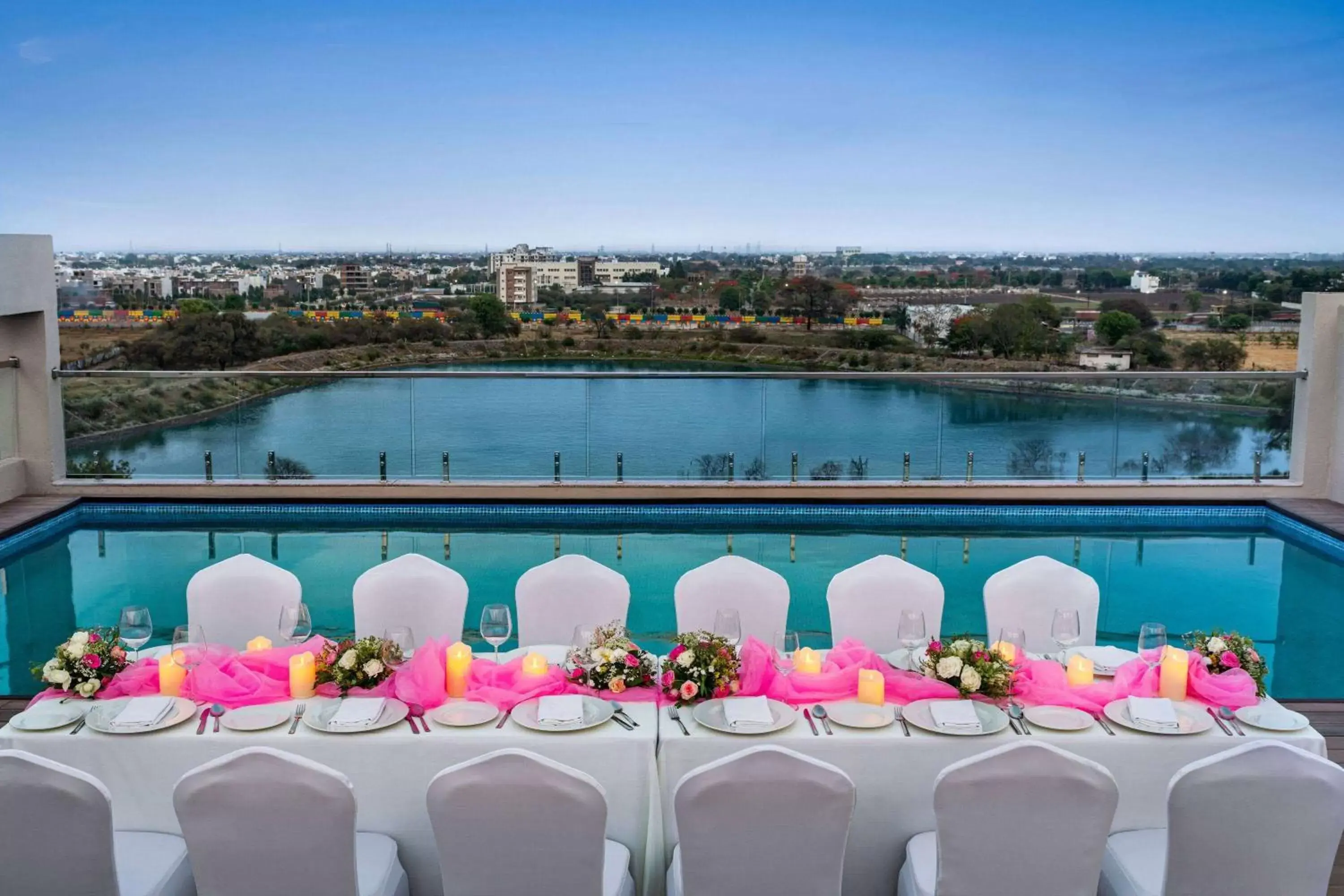 Swimming pool in Ramada Encore by Wyndham Indore Nipania Swimming pool in Ramada Encore by Wyndham Indore Nipania