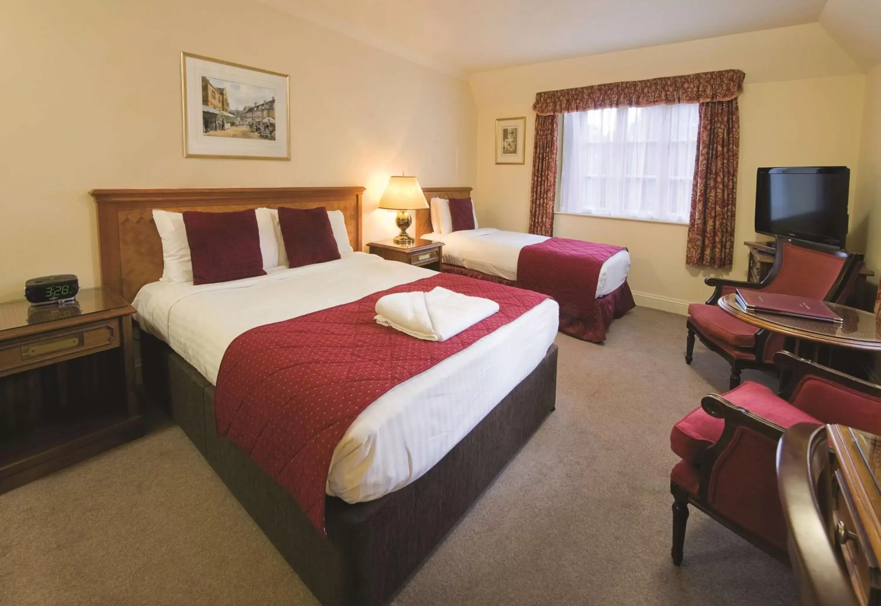 Photo of the whole room, Bed in Orton Hall Hotel & Spa