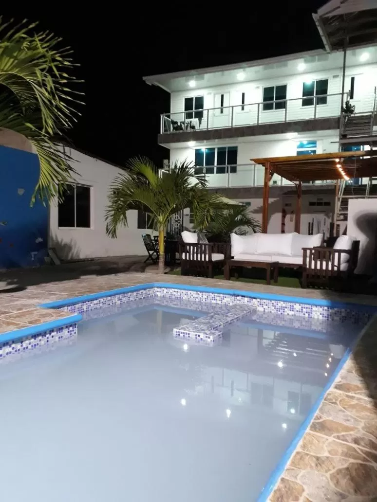 Swimming pool in Apartamentos Isla Tropical