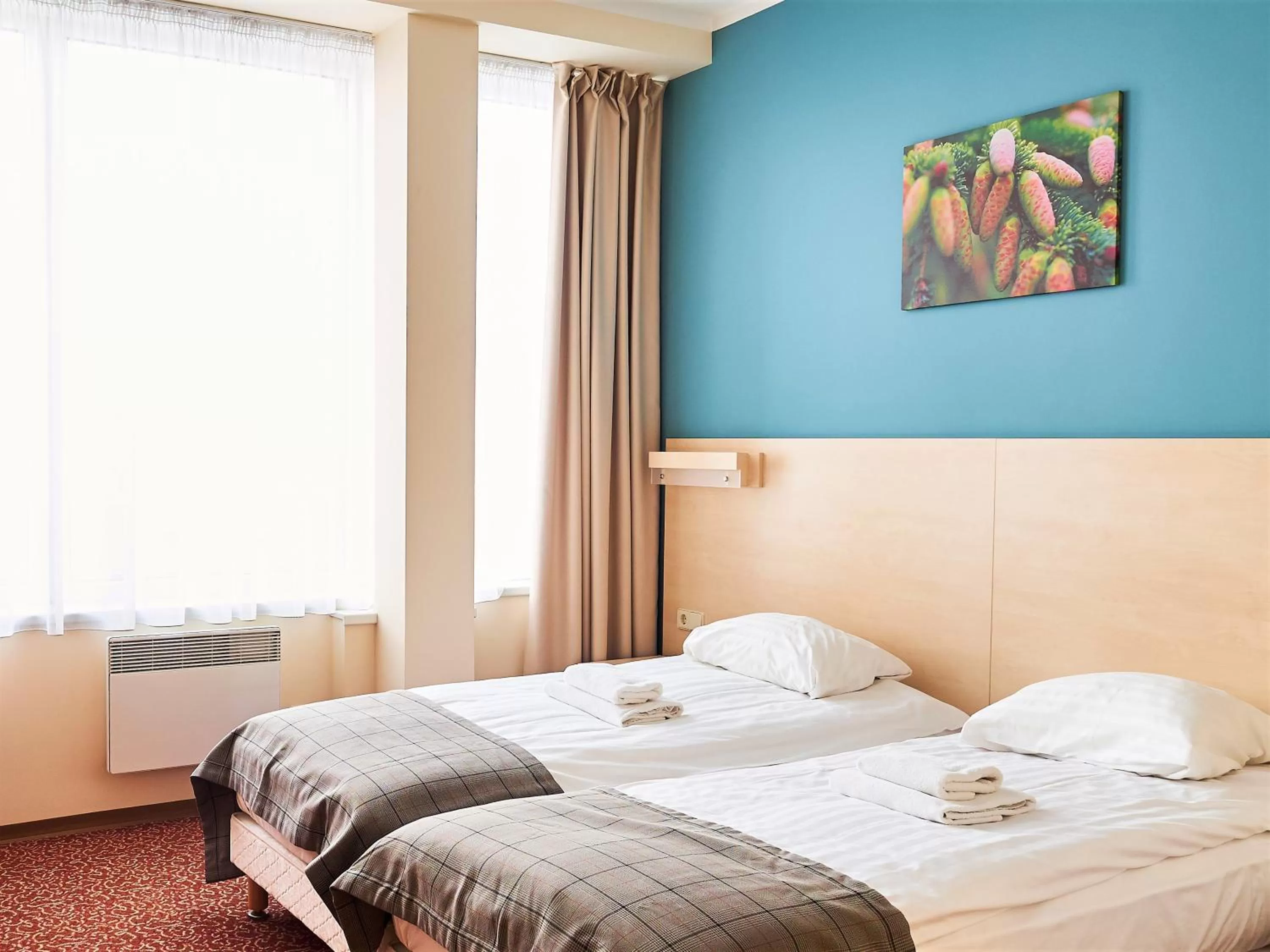 TV and multimedia, Bed in Rija Bauska Hotel