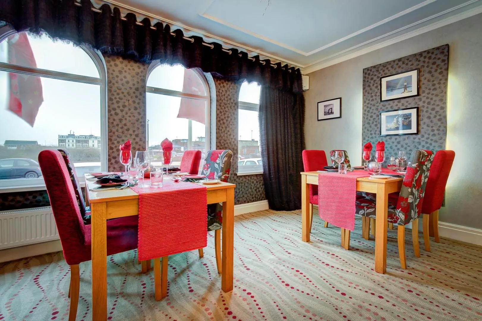 Dining area in Number One South Beach